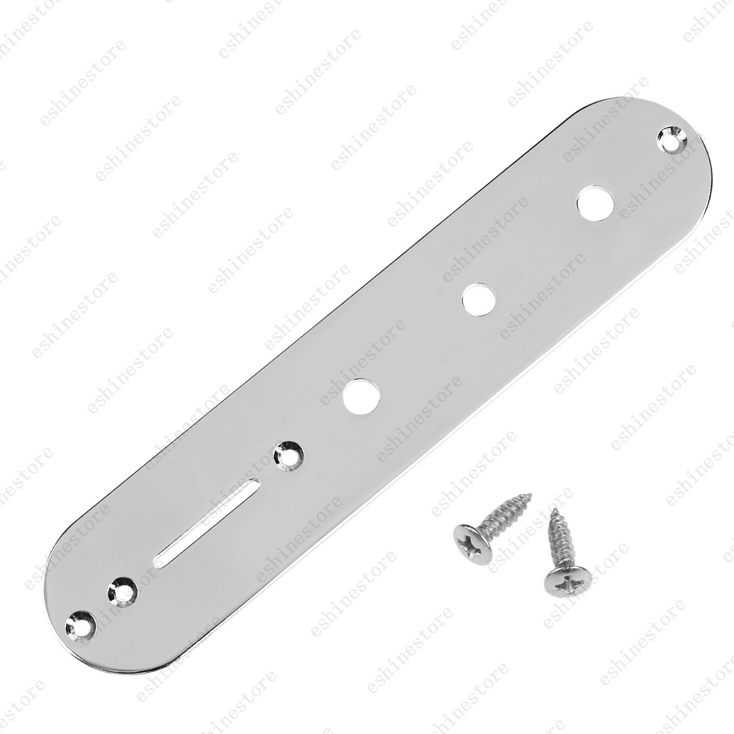 1 Piece Metal 3 Holes Chrome Electric Guitar Control Plate for Fender Telecater