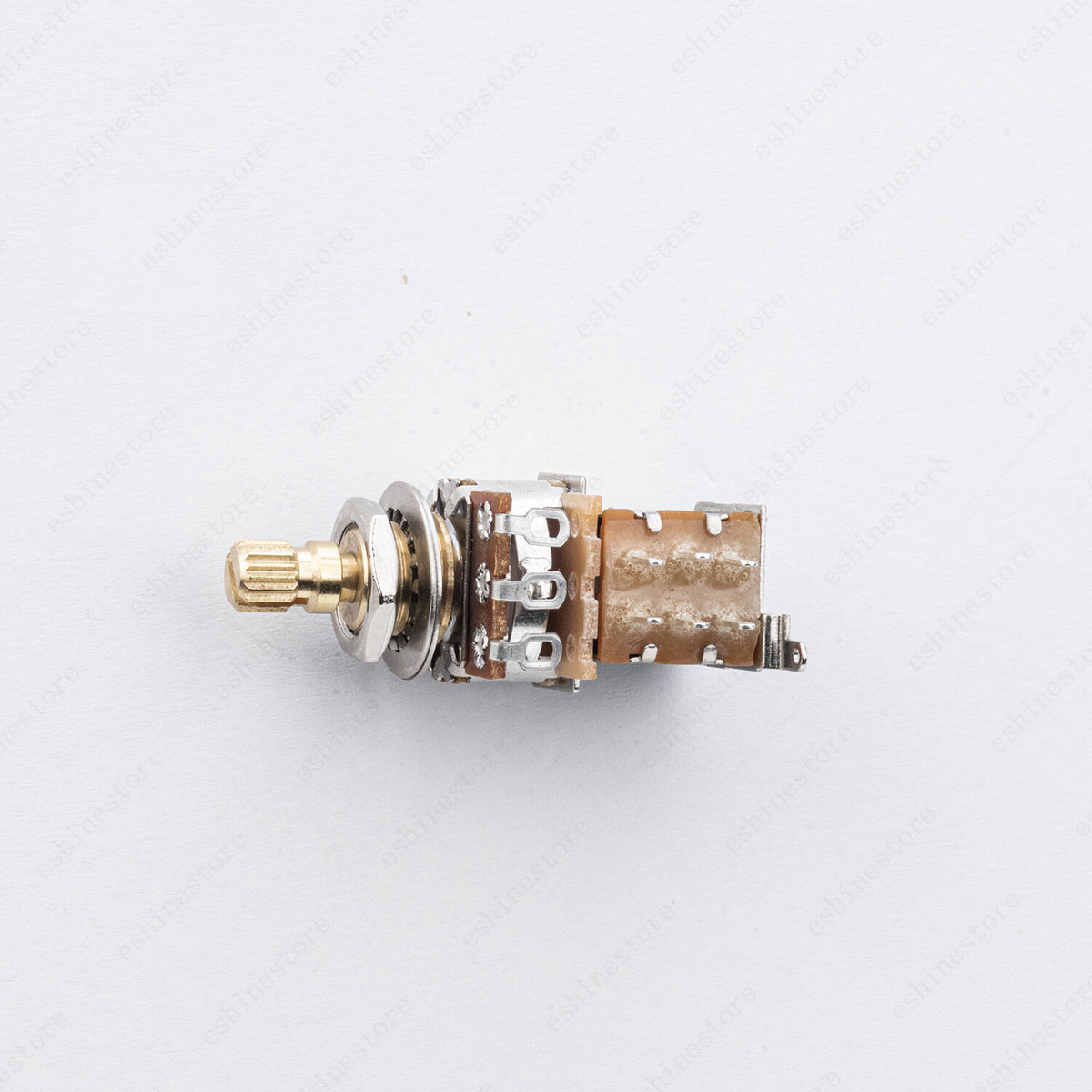 Full Brass Short Shaft Pot Push-Push Switch A250K/B250K/A500K/B500K 2 PCS