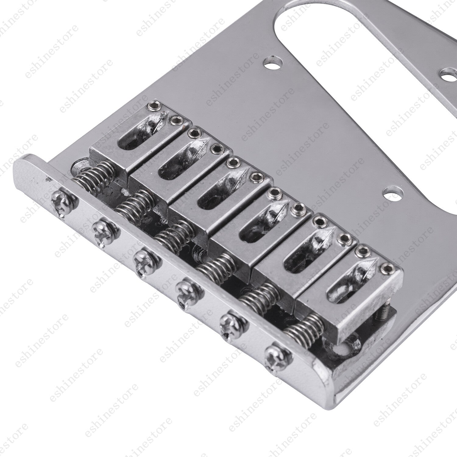 Tele Single Bridge 6-Saddle Guitar Bridge For Telecaster Guitar Chrome