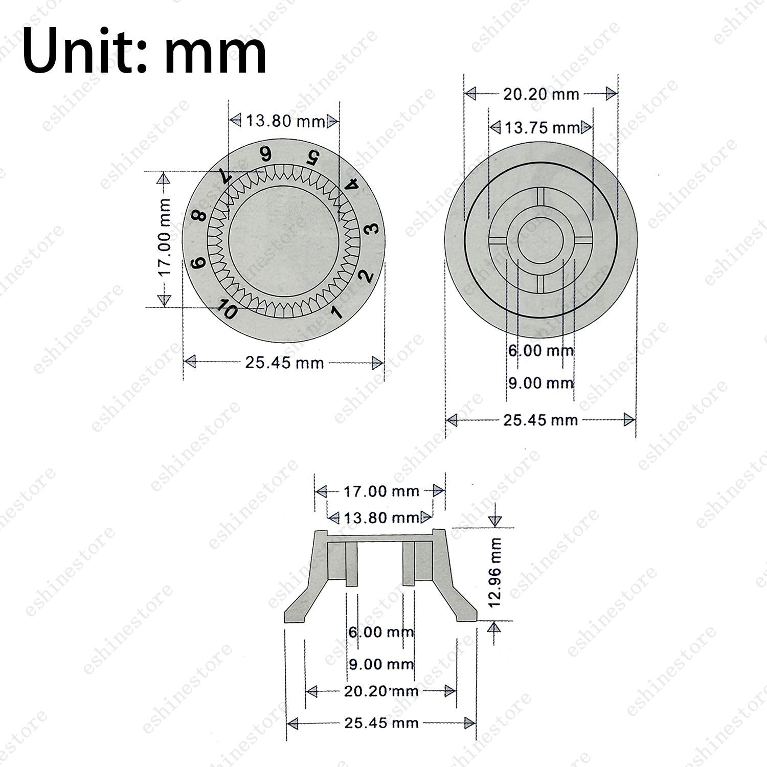 Electric Guitar Speed Control Knobs 2 Volume 2 Tone For Les Paul Guitar - White