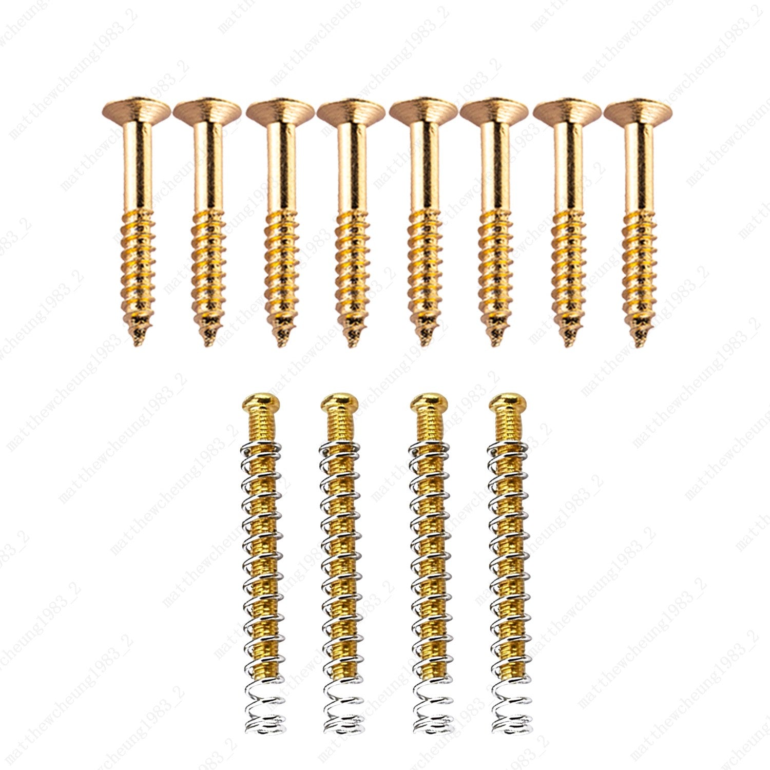 Complete USA Thread Humbucker Pickup Mounting, Ring Screws w/ Springs For Gibson
