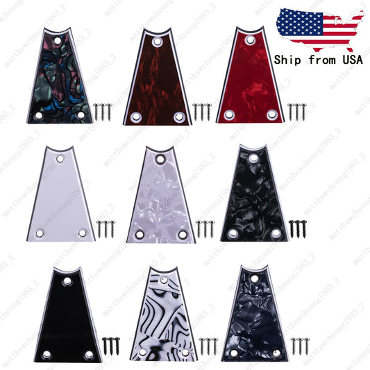 Plastic Guitar Rod Cover Plate 3 Ply 3 Holes Multicolor For Electric Guitar Bass