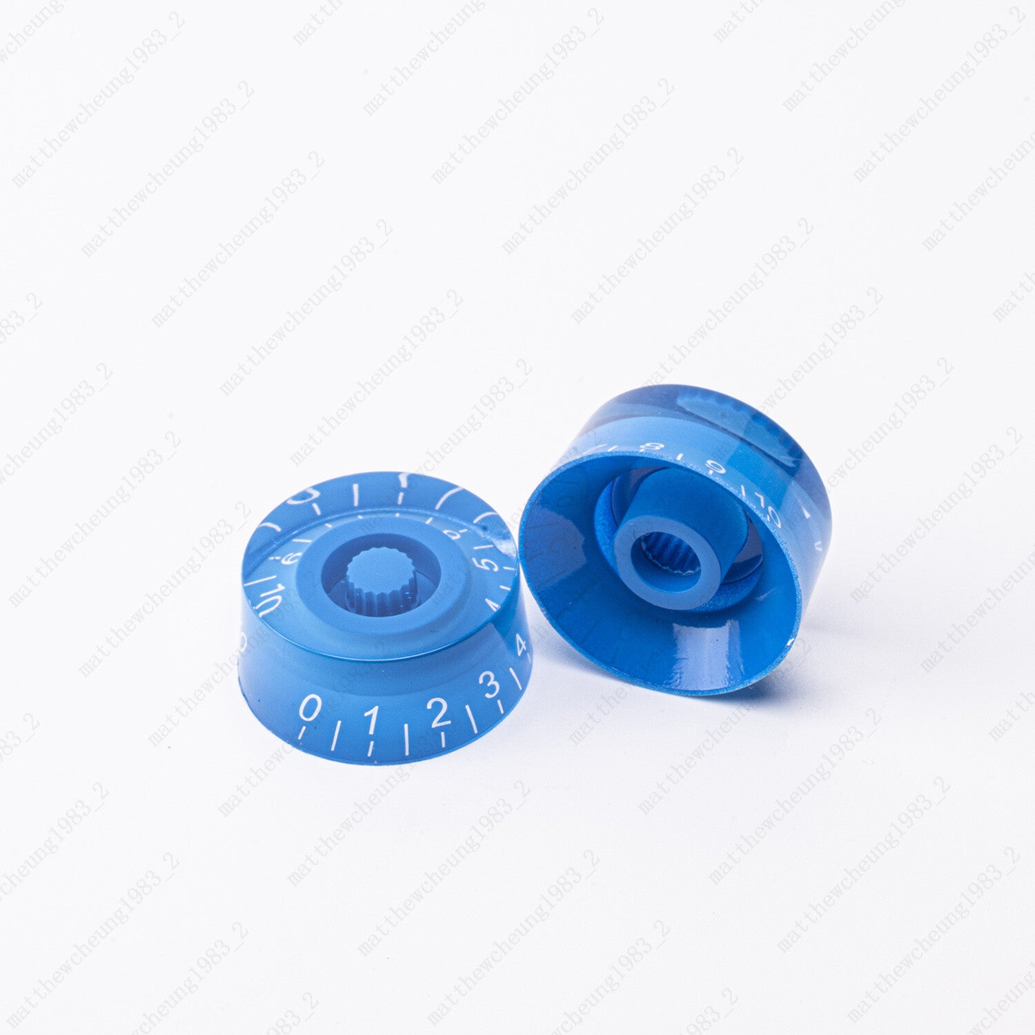 4 Pcs Blue Guitar Control Knobs Speed Knobs Dial Knobs for Les Paul SG Guitar