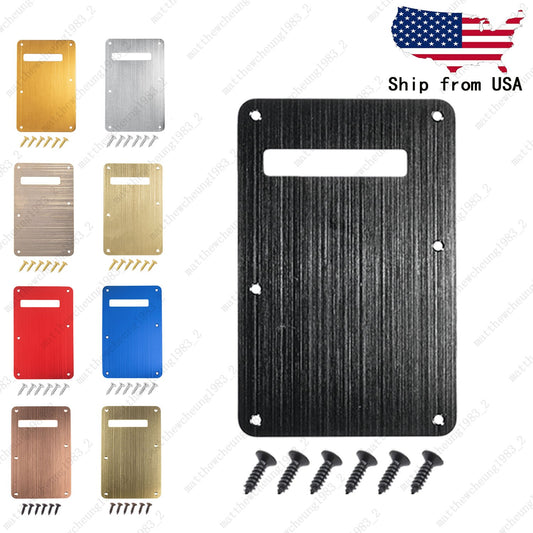 Electric Guitar Vintage Single Hole Aluminum Metal Back Plate Fit Fender SQ ST