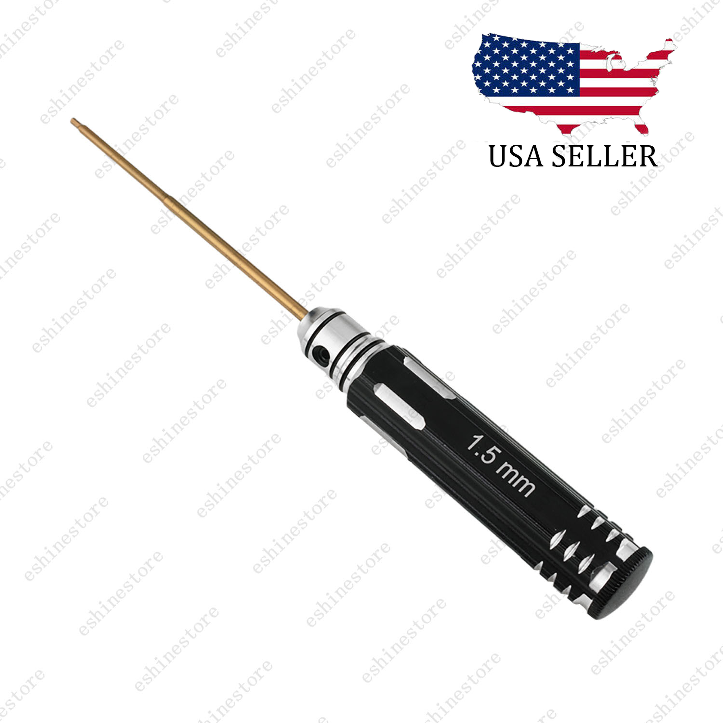 1PC 1.5mm Metric HSS Ti-Gold Bit Adjustable Length Hex Screwdriver for RC Cars