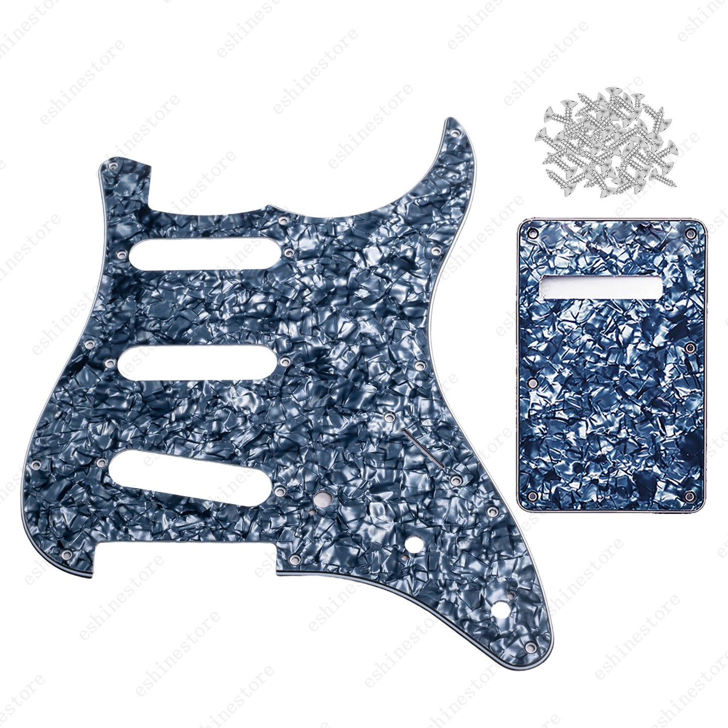11 Hole SSS 3 Ply Guitar Pickguard&Back Plate for USA MIM Standard Fender Start