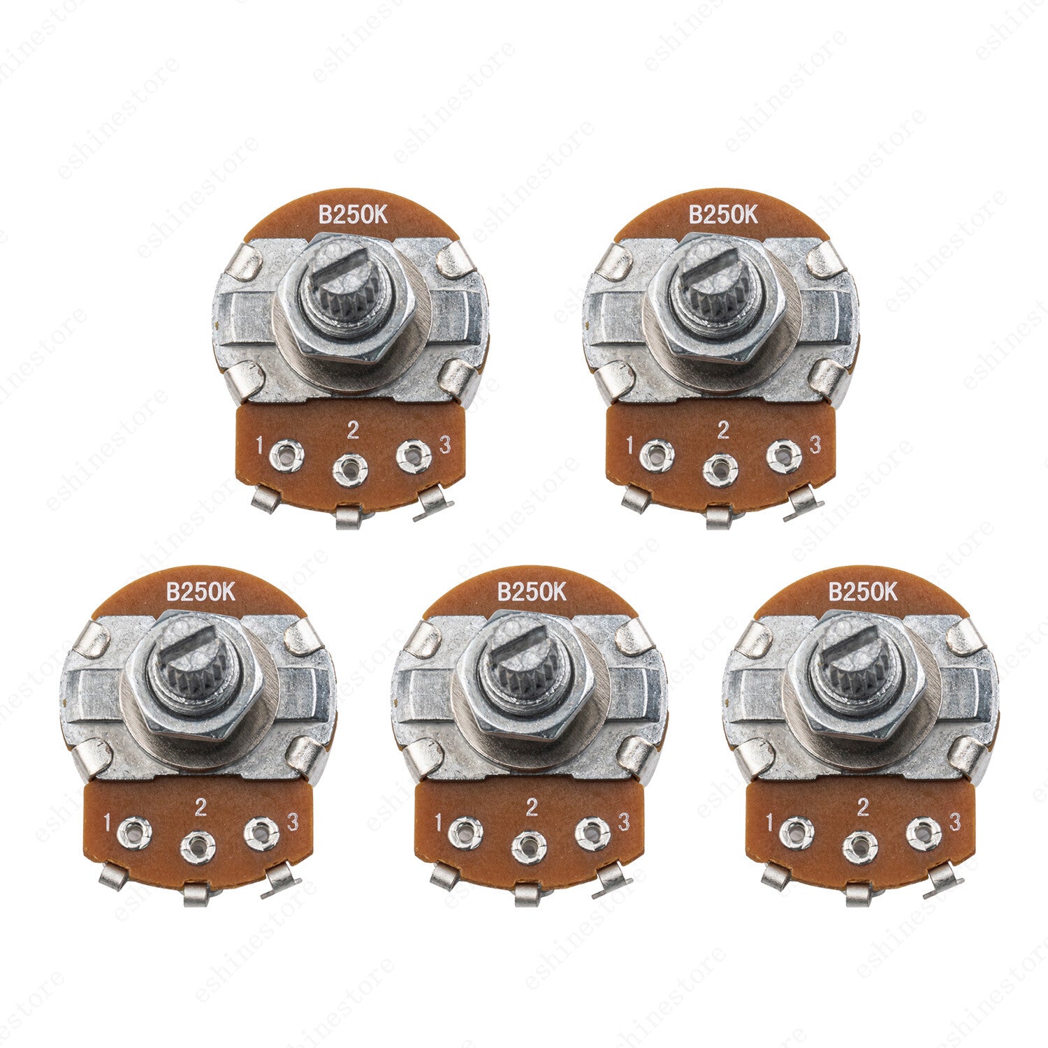 1-10Pcs Guitar Large Potentiometer Long 18mm A/B 250k 500k Volume Tone Taper Pot