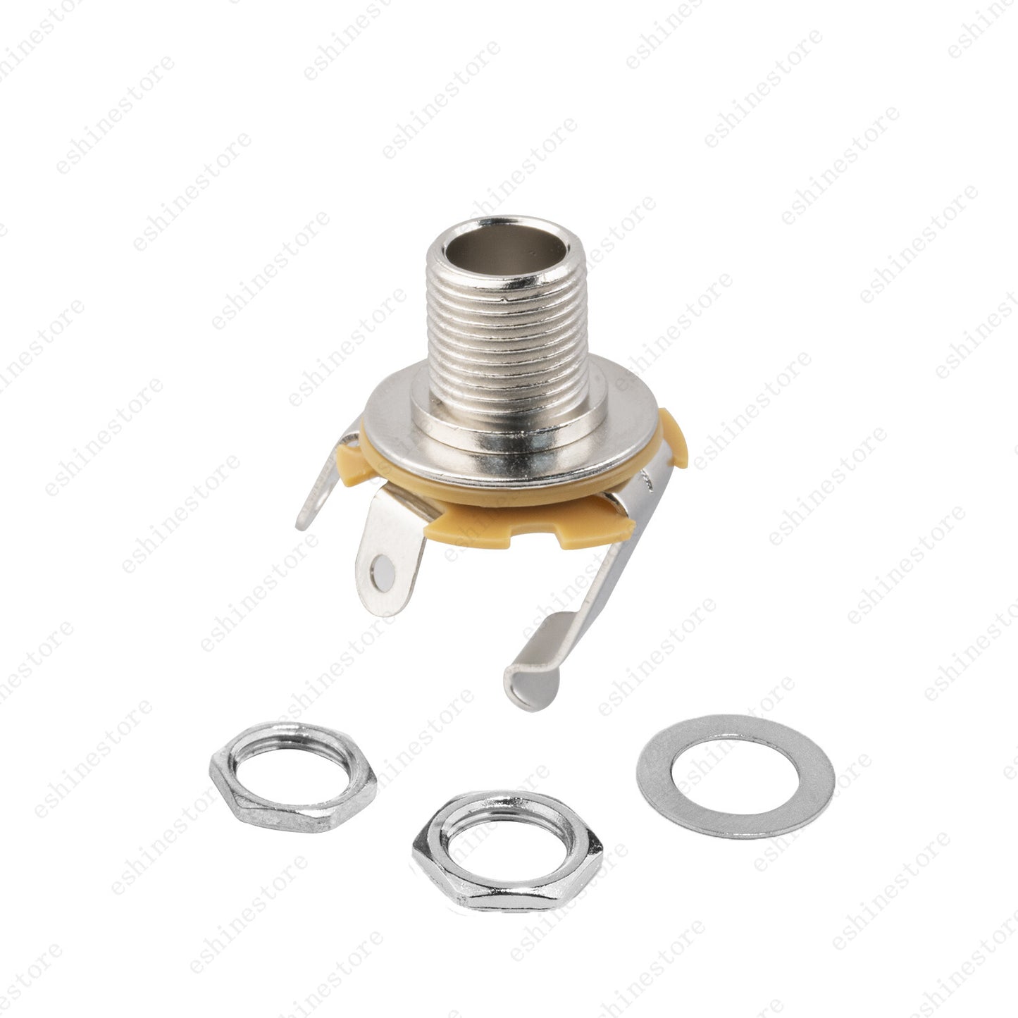 1x Female Guitar/Bass Output/Input Jack 6.35mm TS Mono Panel Mount Jack 3 Color