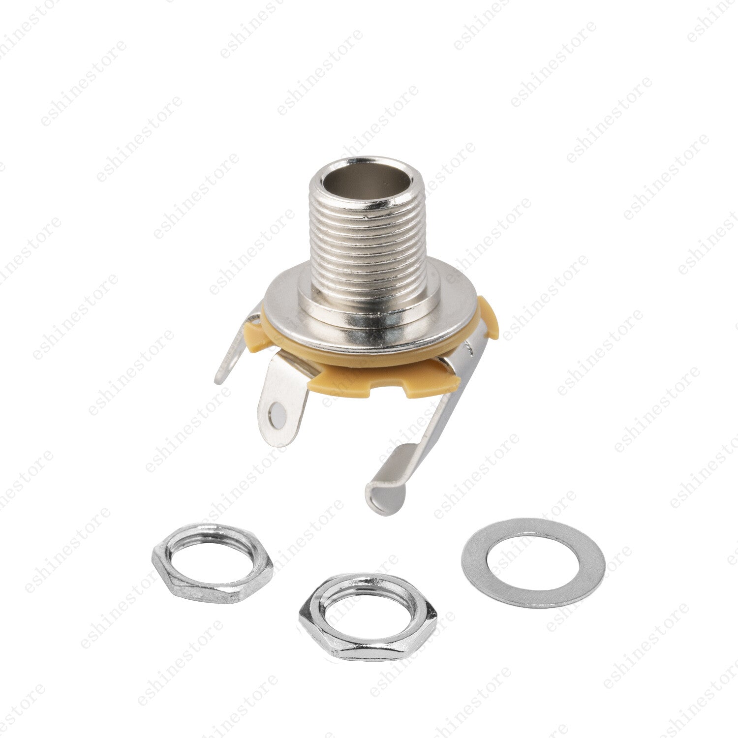 1x Female Guitar/Bass Output/Input Jack 6.35mm TS Mono Panel Mount Jack 3 Color