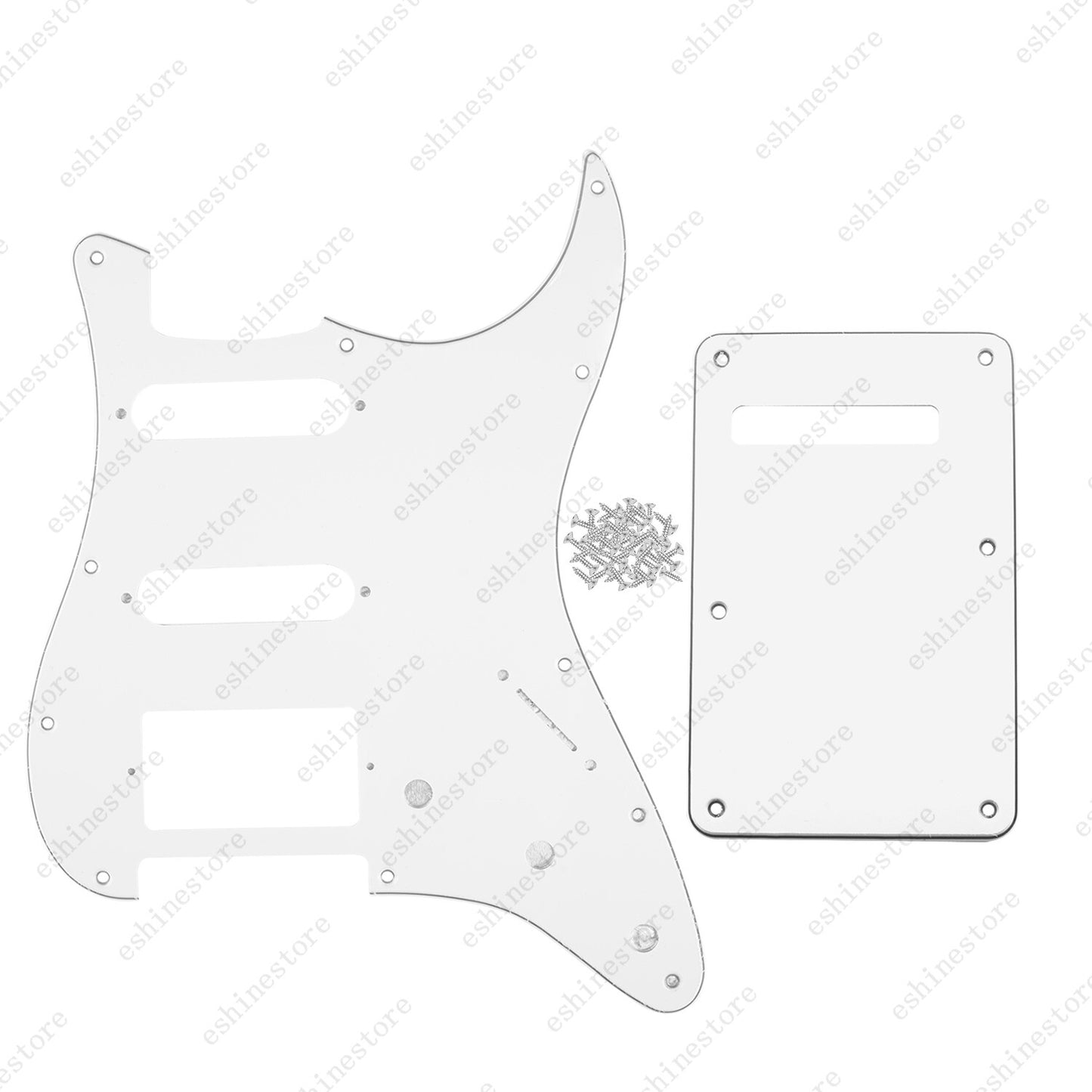 11 Hole SSH 3 Ply Guitar Pickguard & Back Plate For USA MIM FENDER Strat