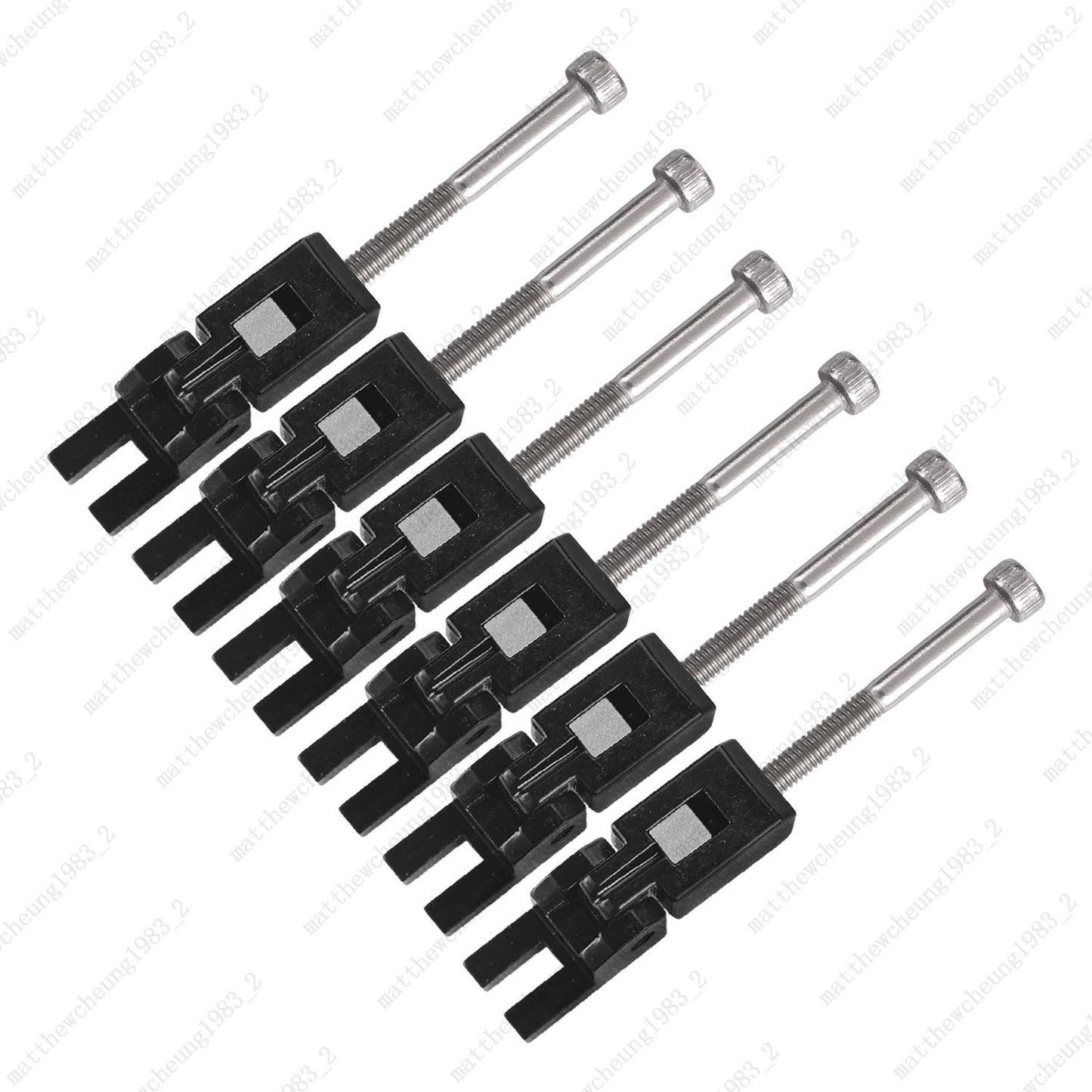 6x Double Locking Tremolo Bridge Saddles Metal Blocks for Floyd Tremolo System