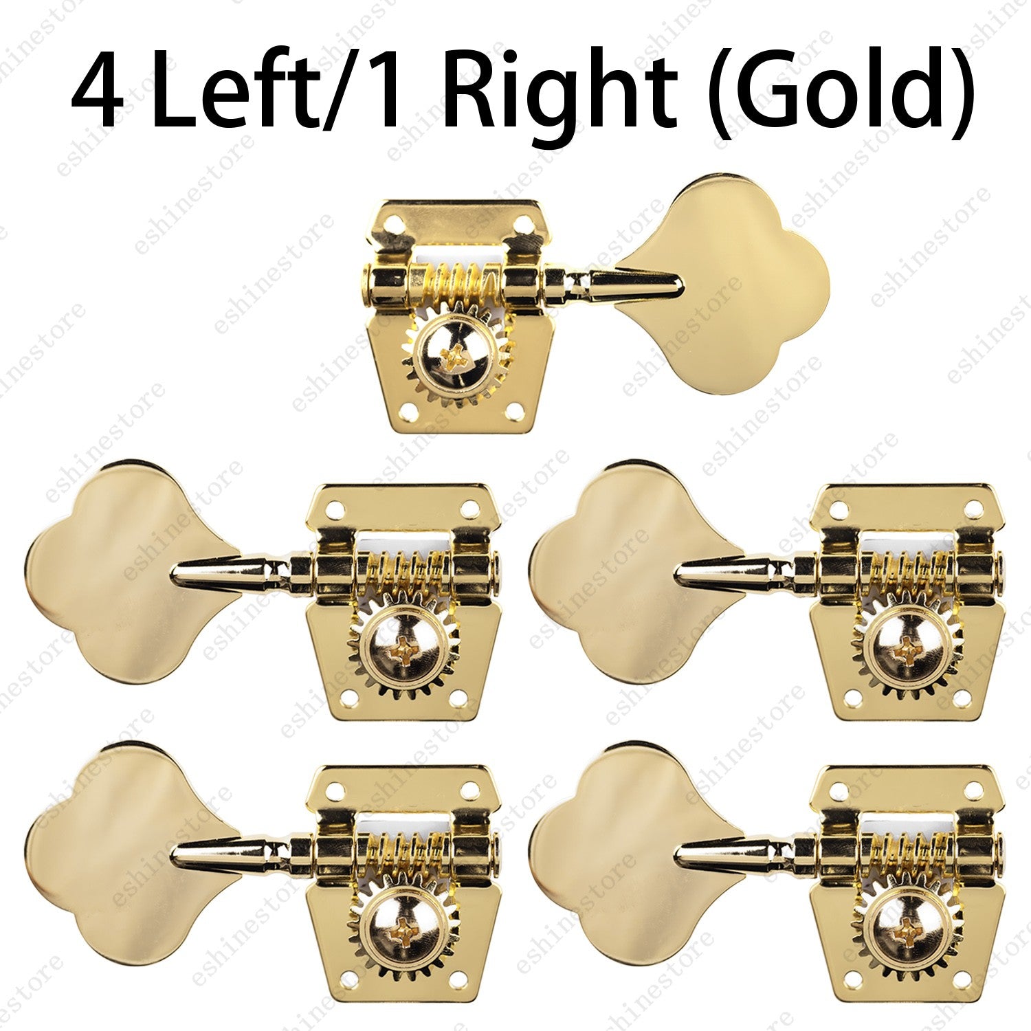 Heavy Duty Bass Vintage Open Machine Heads - 1:25 Ratio Gear Tuning Keys-Gold