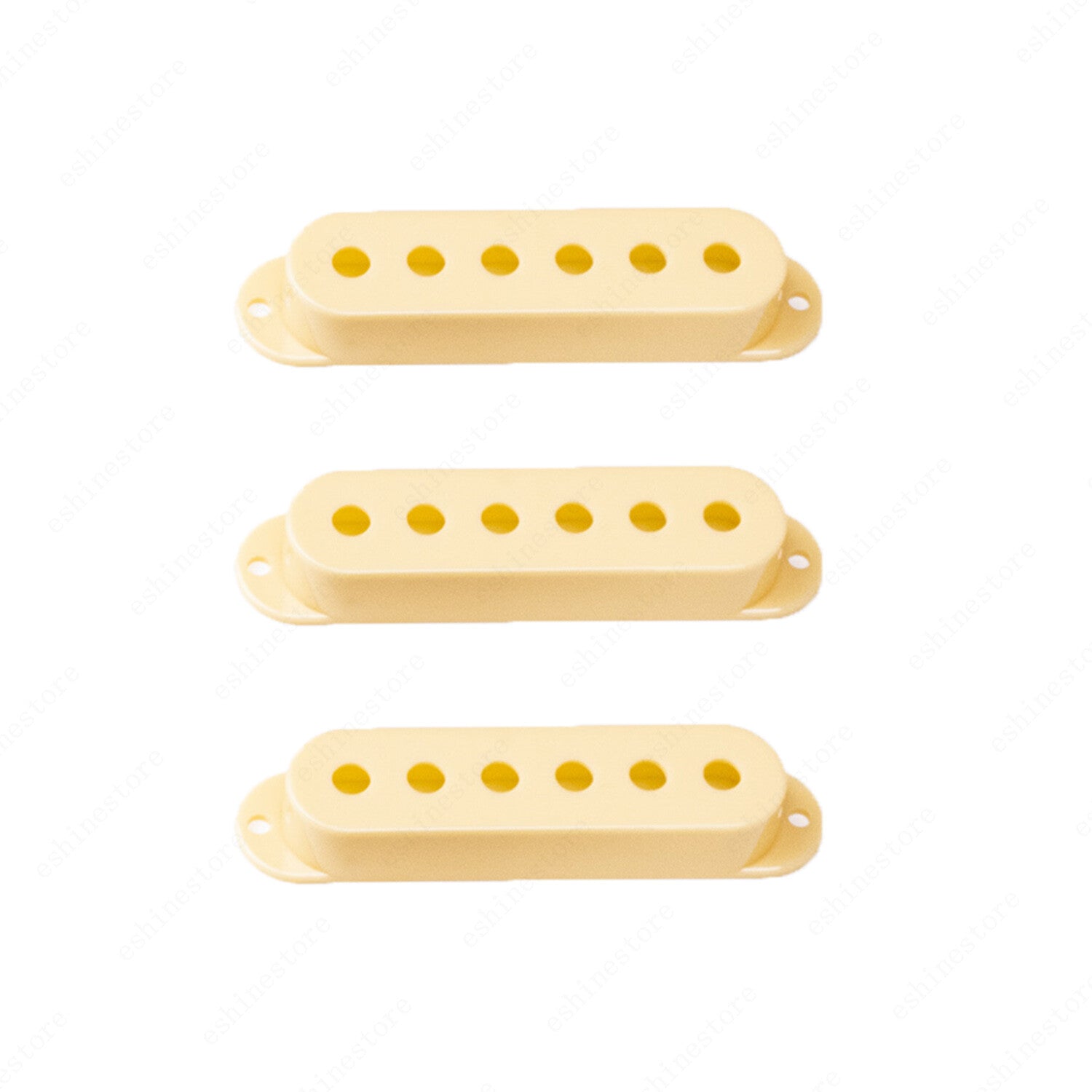 3 Pcs Plastic SSS Single Coil Pickup Covers For Fender SQ Strat multiColors
