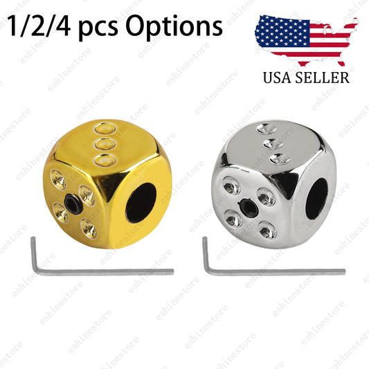 1/2/4pcs Dice Guitar Tone Volume Control Knobs with Wrench for Electric Guitar