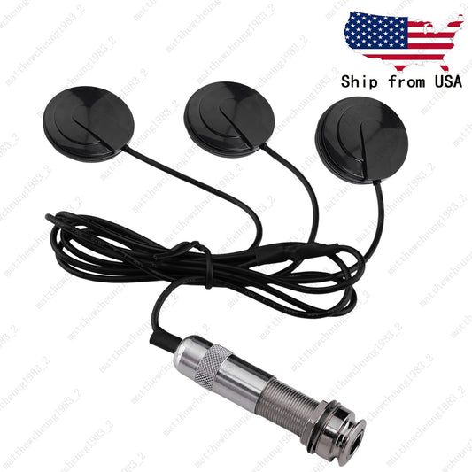 Guitar Pickup 3-in-1 Self-Adhesive Piezo Pickup MIC For Guitar/Ukulele/Mandolin