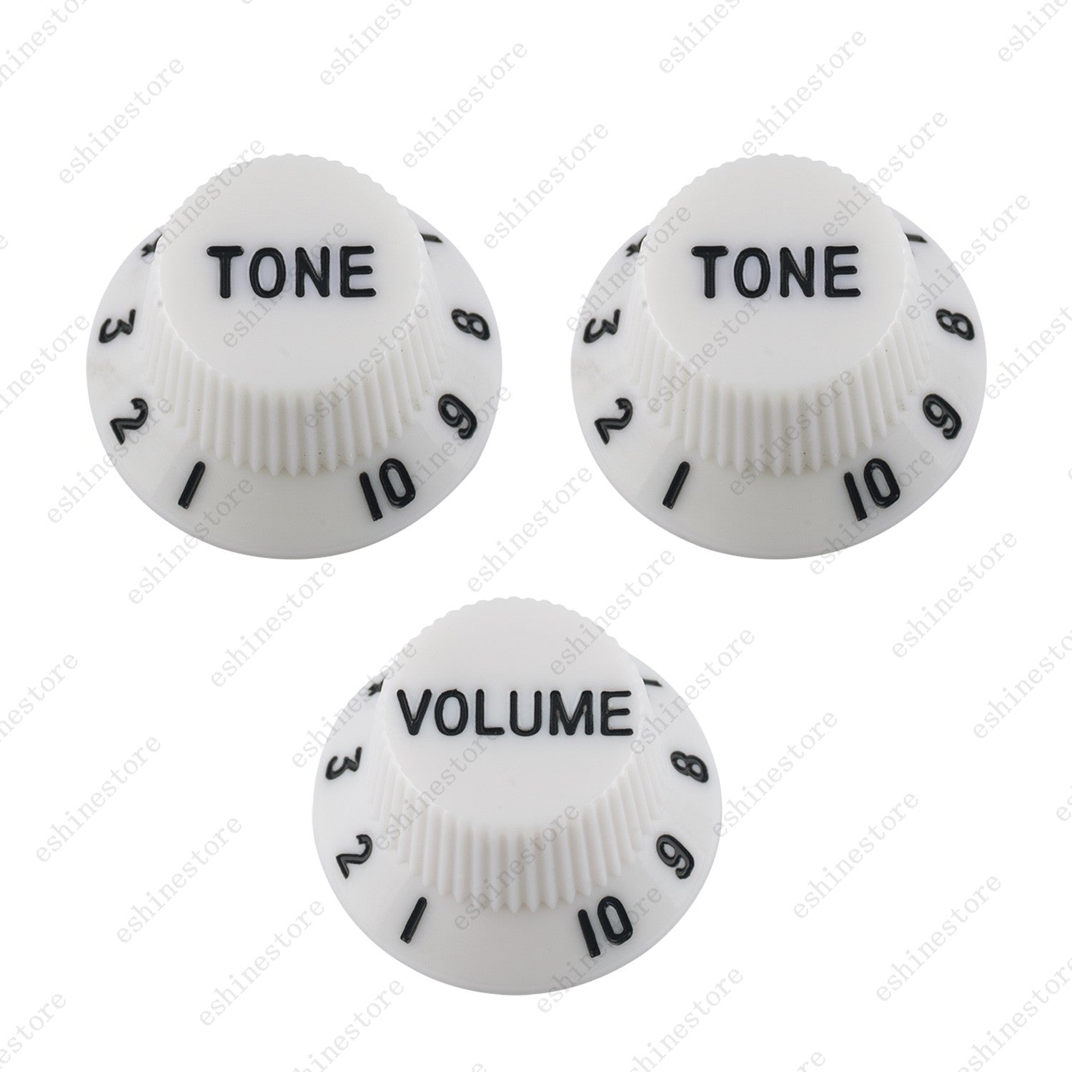 2T1V Guitar Knobs Volume Tone Knob Left Hand 18-Splines for Stratocaster 5 Color