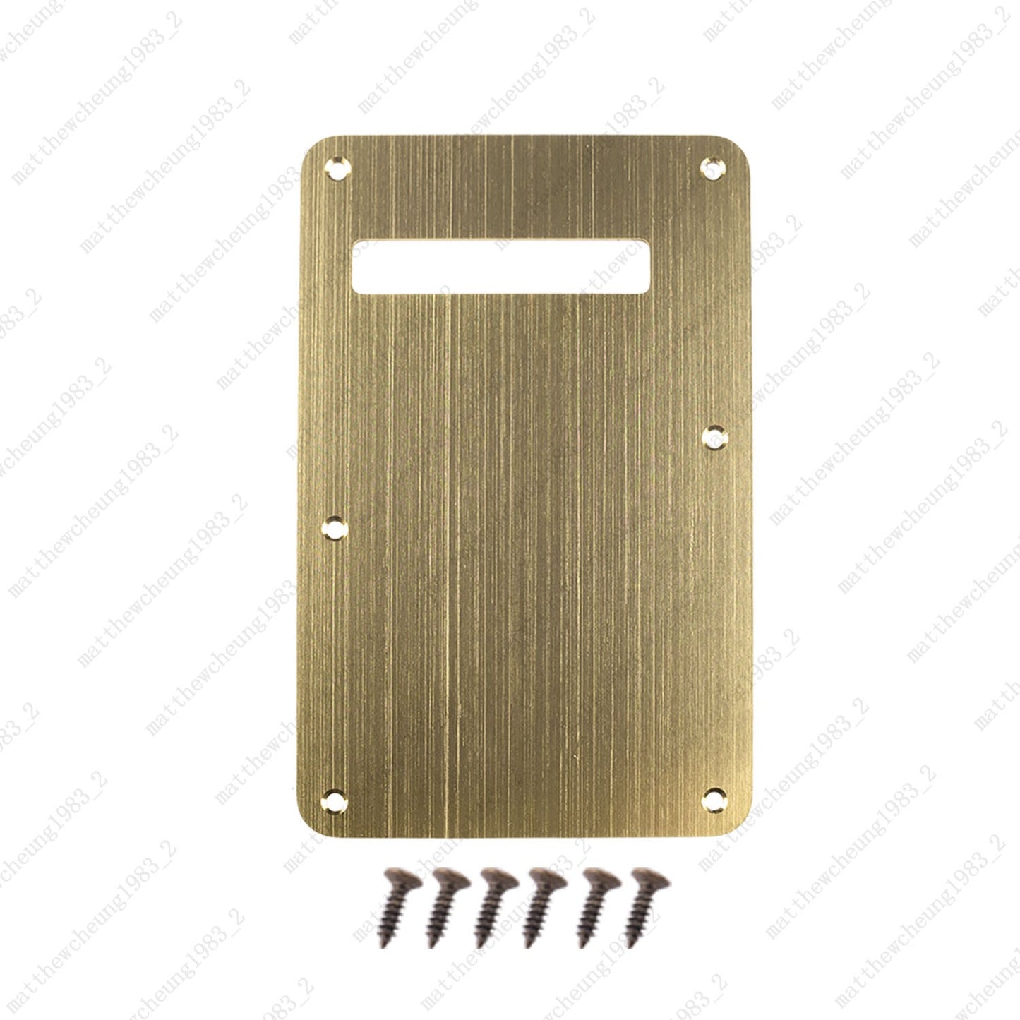 Electric Guitar Vintage Single Hole Aluminum Metal Back Plate Fit Fender SQ ST