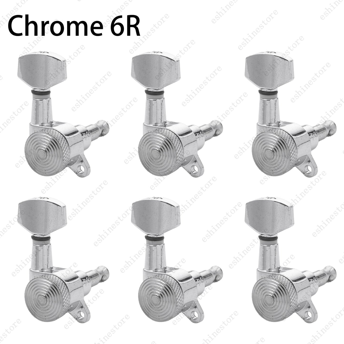 Inline Guitar Tuning Peg Locking Tuners Machine Heads Key 1:18 for Strat ST