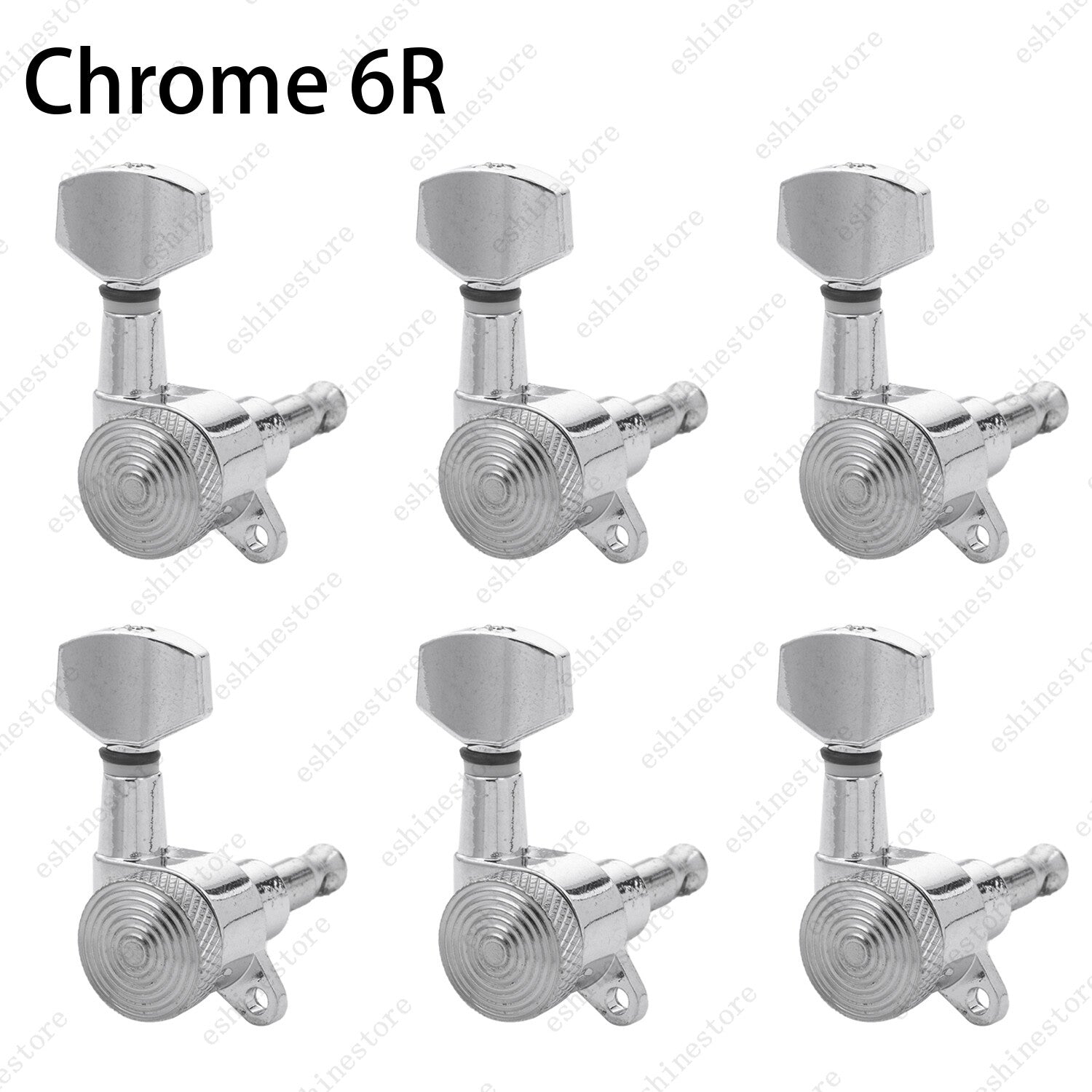 Inline Guitar Tuning Peg Locking Tuners Machine Heads Key 1:18 for Strat ST