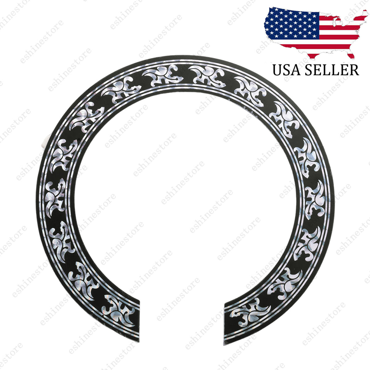 Acoustic Guitar SoundHole ring Decal Sticker self-adhesive for 38"/39" Guitar