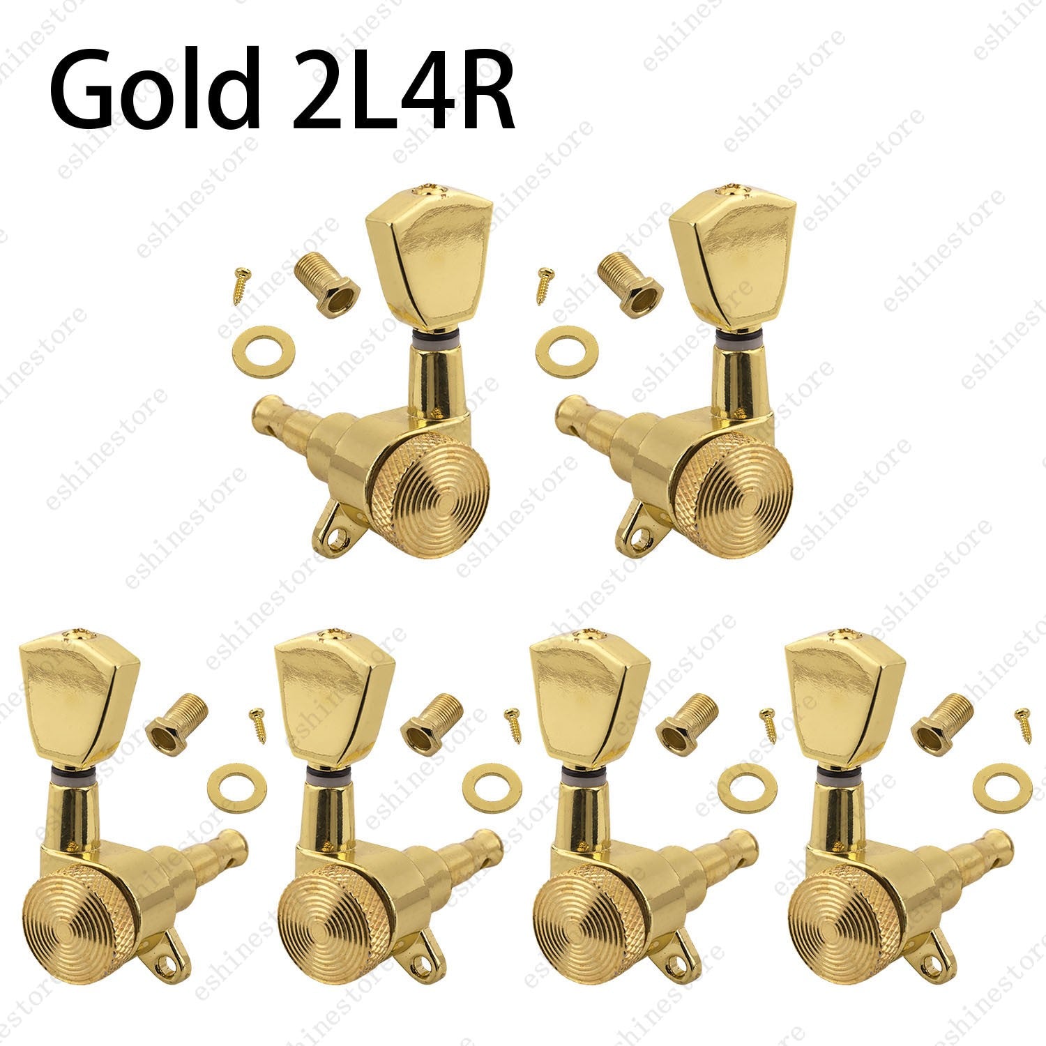 Electric Guitar Locking Tuners Tuning Pegs Machine Heads 1:18 L/R Inline