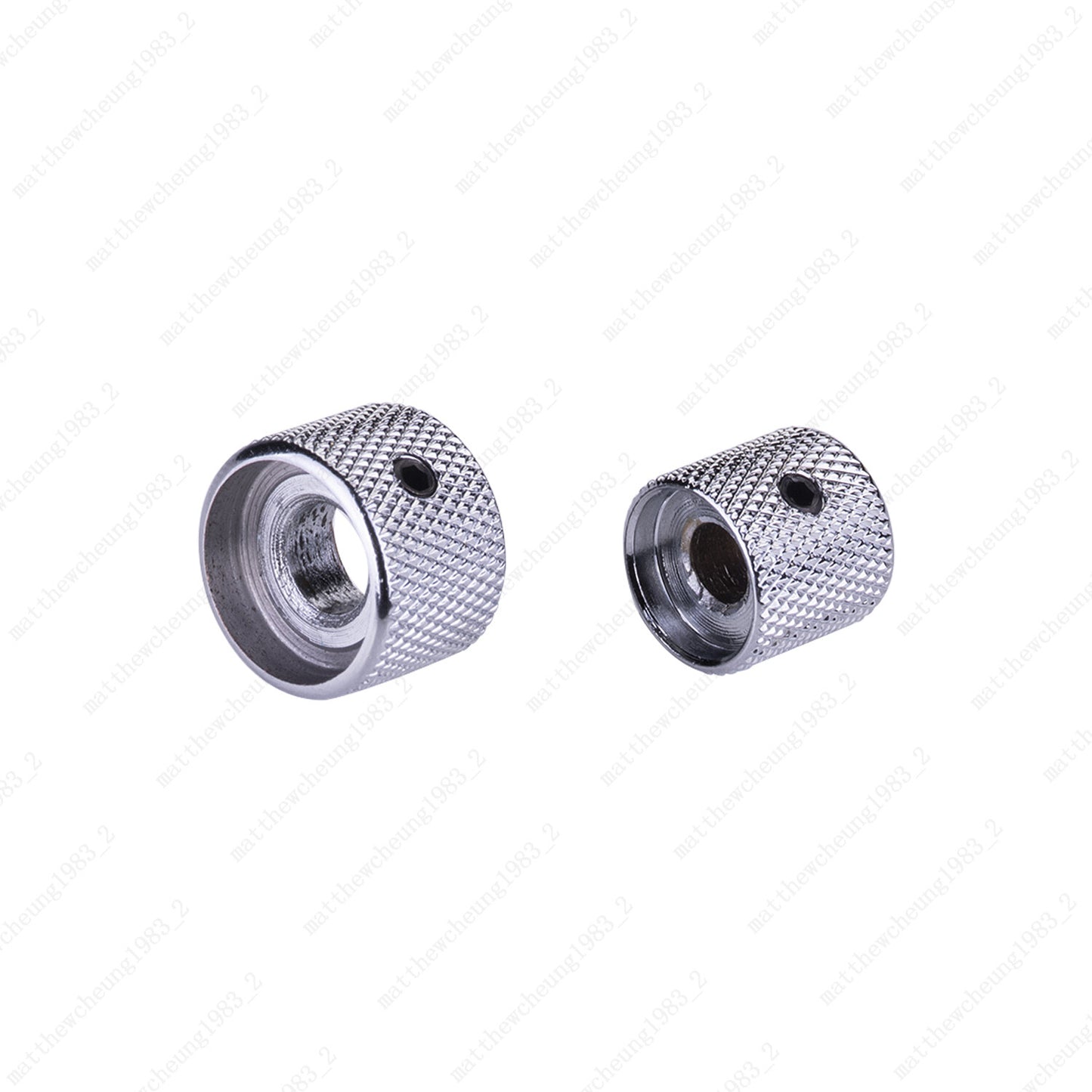 3Pcs Metal Dual Concentric Stacked Control Knobs for Electric Bass Guitars