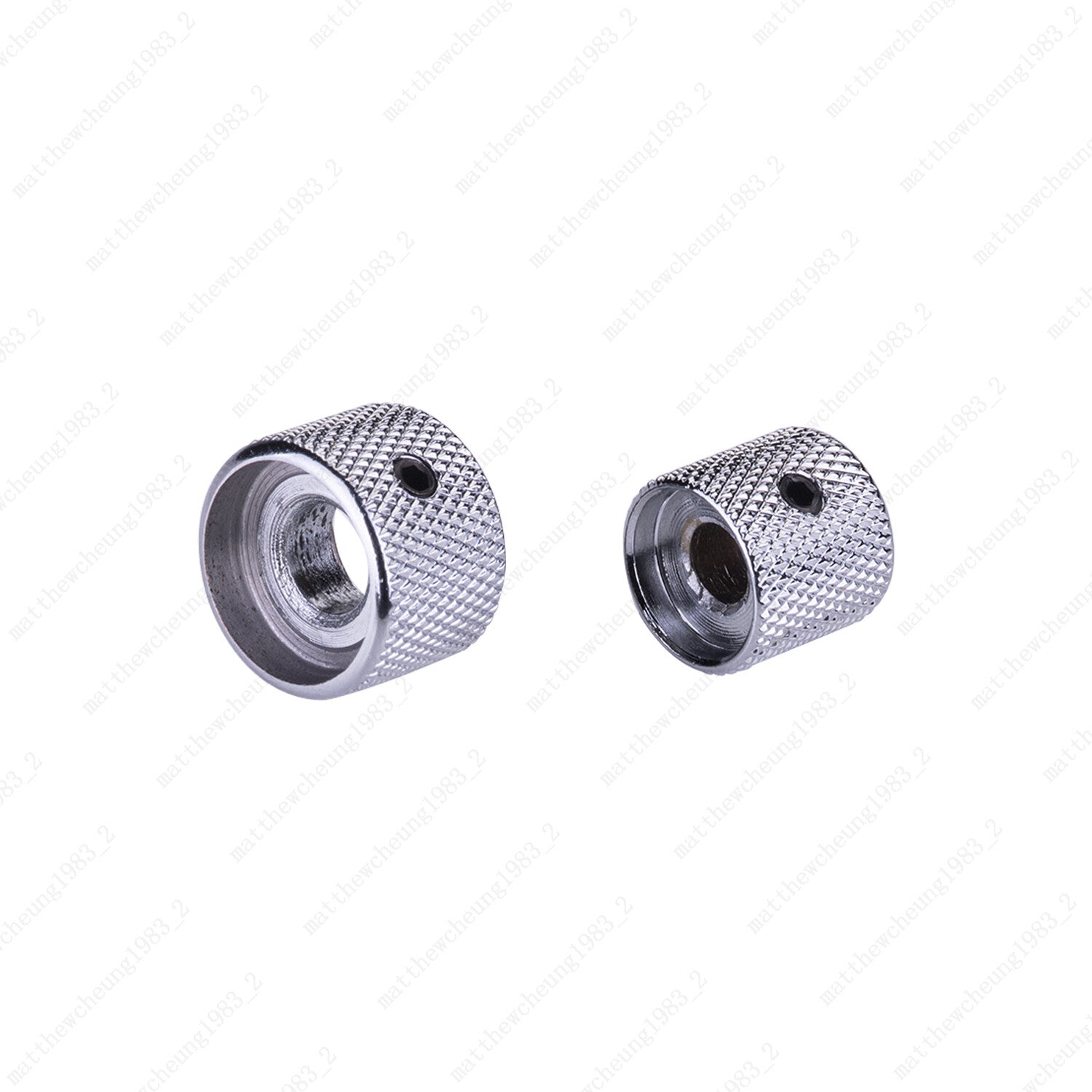 3Pcs Metal Dual Concentric Stacked Control Knobs for Electric Bass Guitars