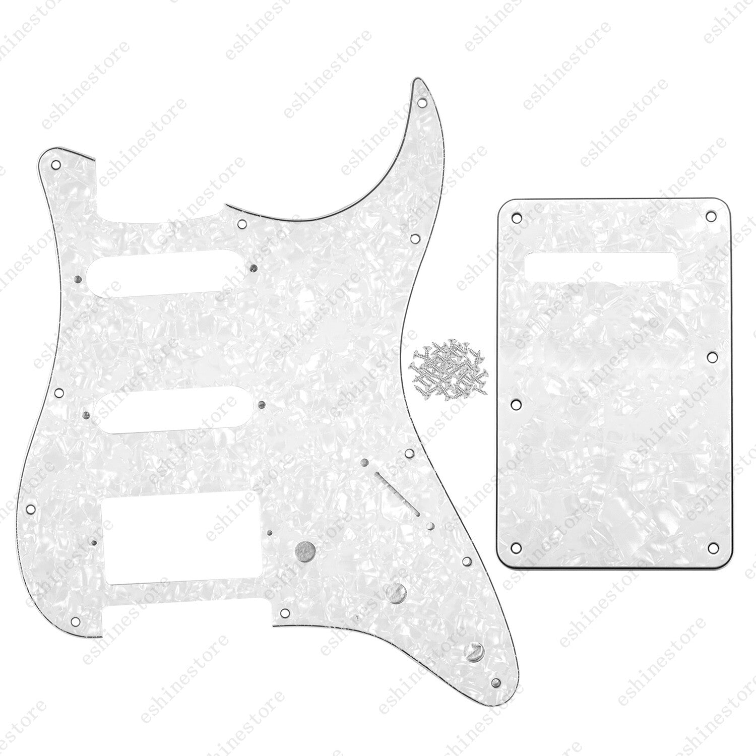11 Hole SSH 3 Ply Guitar Pickguard & Back Plate For USA MIM FENDER Strat