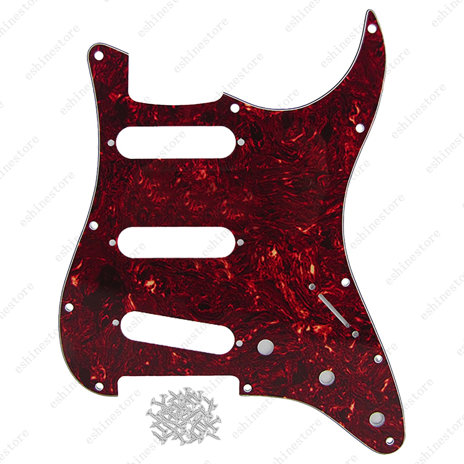 11 Hole SSS Strat Style Pickguard for USA MIM Standard Fender Start Multicolor