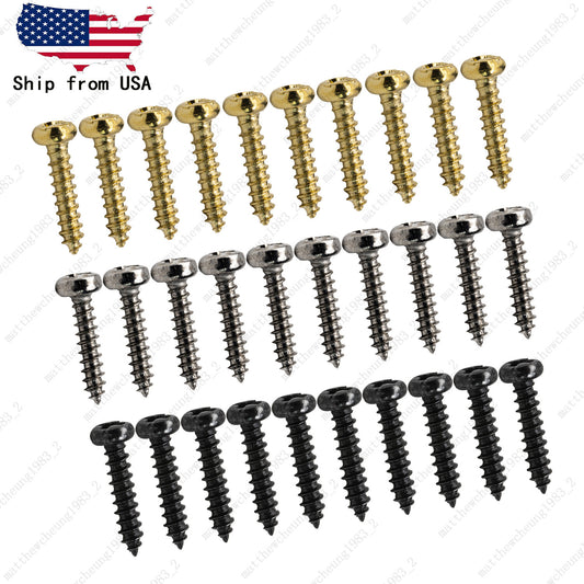 10 Pcs Tuning Peg Tuning Key Screws Machine Heads Guitar Tuner Mounting Screws