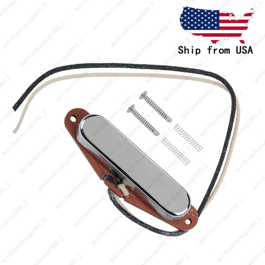 Vintage Alnico 5 Single Coil Neck Pickup For FD TL Style Electric Guitar -Chrome