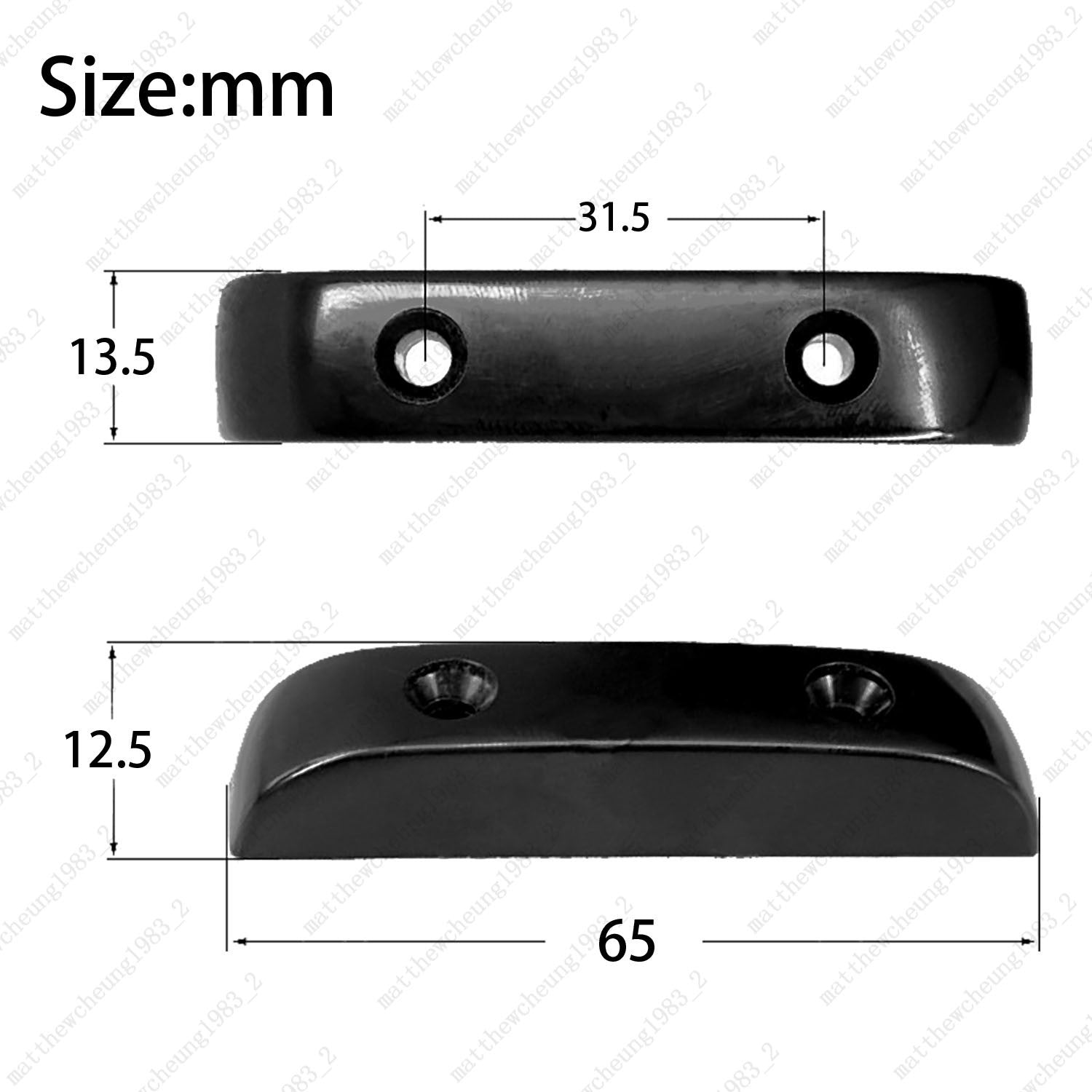Bass Thumb Rest Plastic Bass Finger Rest Thumbrest with Screws for P Bass J Bass