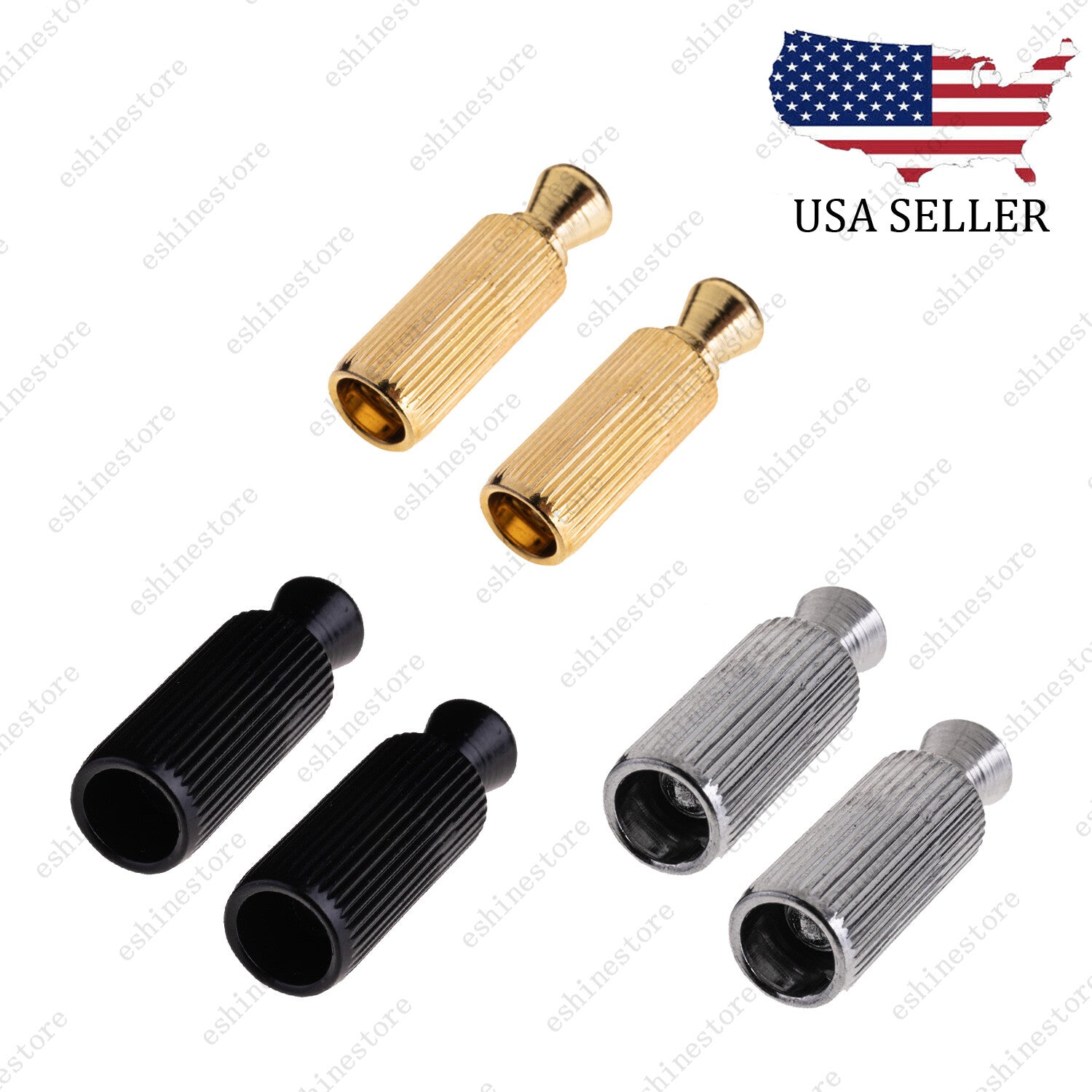 2 Pcs 10mm Adjustable Electric Guitar Tremolo Bridge Anchor Studs Muticolor