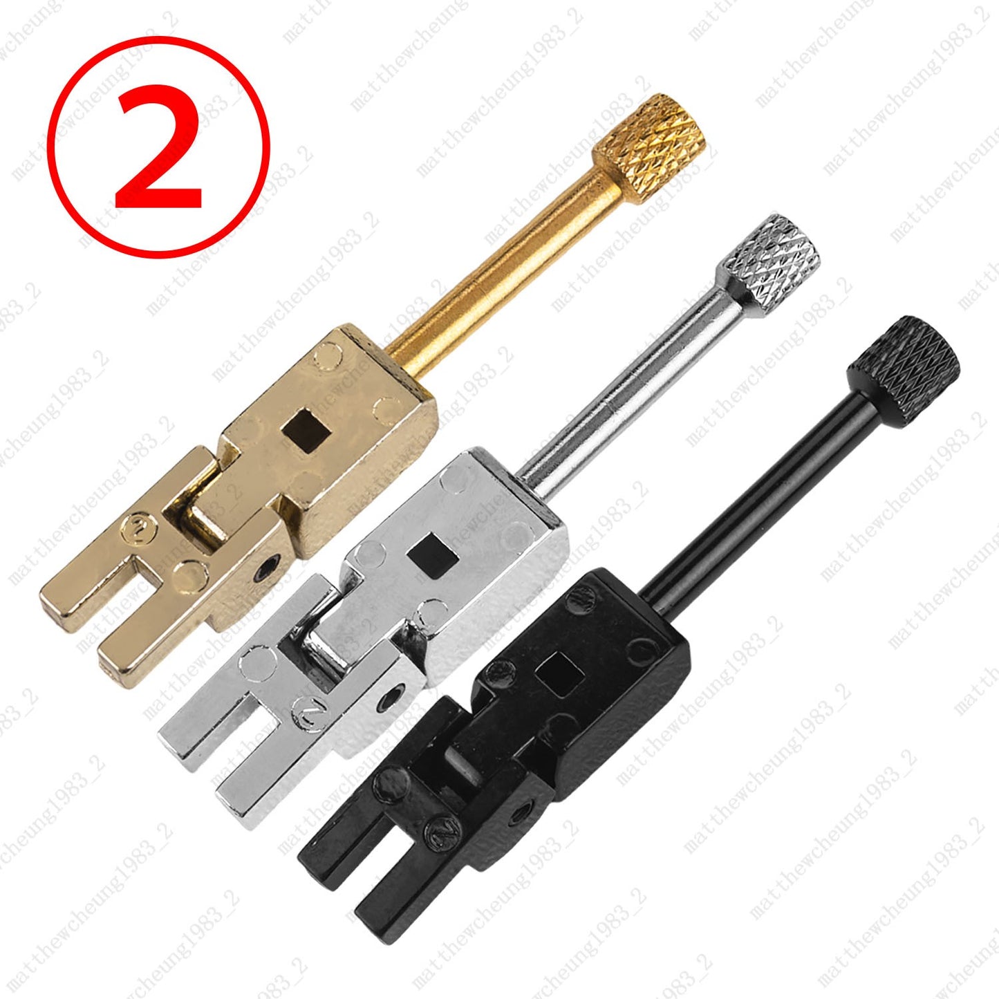 Double Locking Tremolo Bridge Saddles Set Without Insert Block for FR System