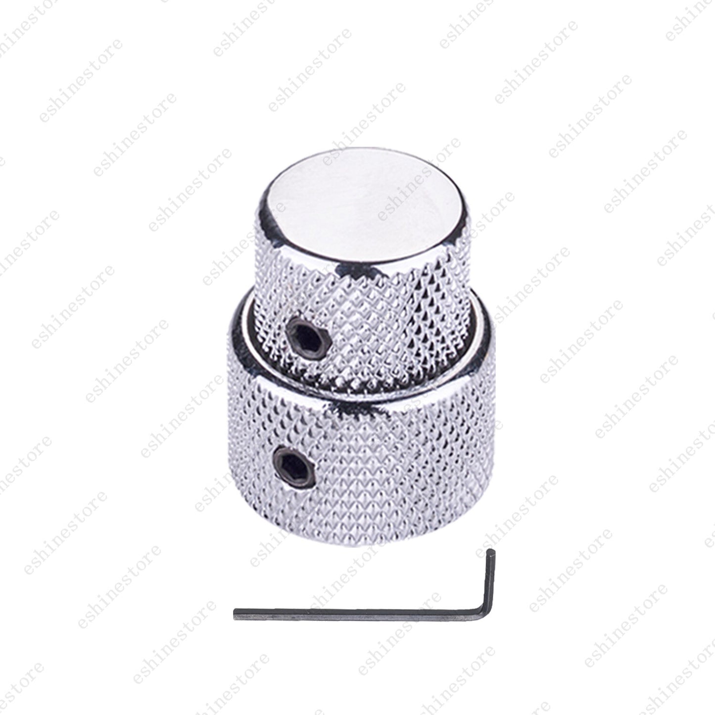 1/2/3/4Pcs Metal Dual Concentric Stacked Control Knobs for Electric Bass Guitars