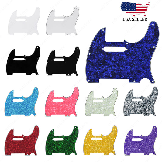 8 Hole Tele Style Guitar Pickguard Scratch Plate For Fender Telecaster 13 Color