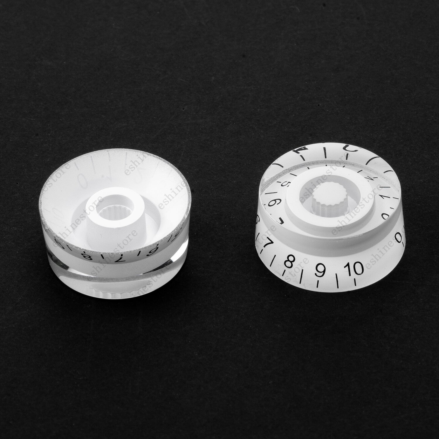 4 Pcs LP Custom Control Knobs Speed Dial Knobs Black w/ Gold for Les Paul SG