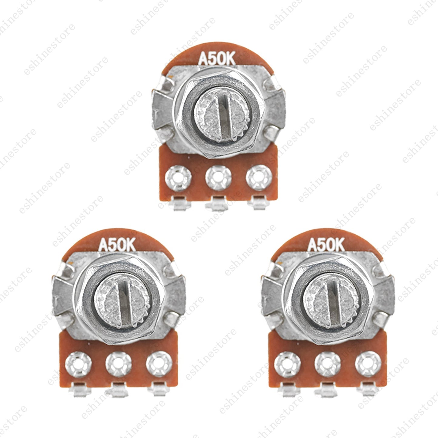 1/3/5/10X Mini Potentiometer 18mm A/B 25K/50K Volume Tone Pot For Active Pickup