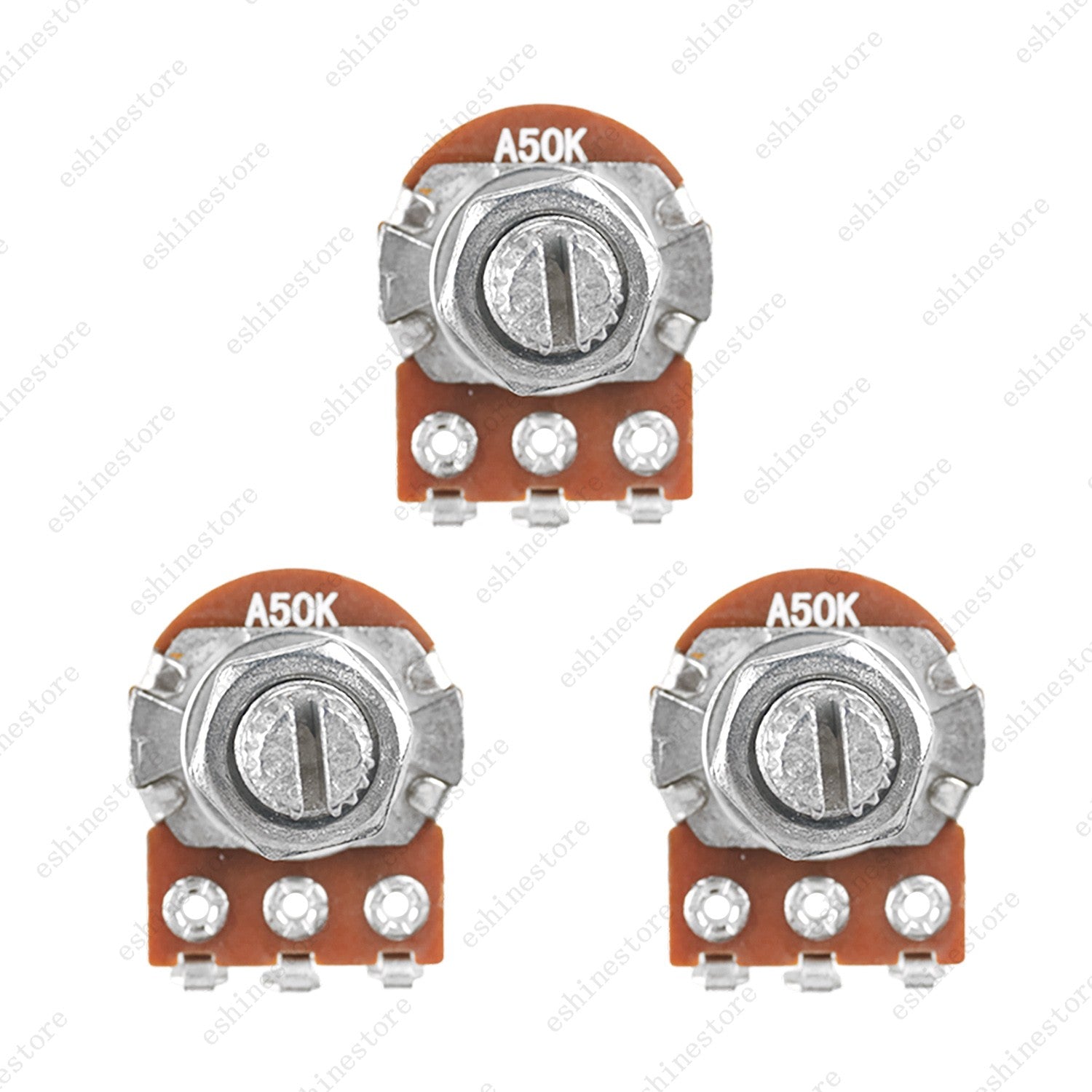 1/3/5/10X Mini Potentiometer 18mm A/B 25K/50K Volume Tone Pot For Active Pickup