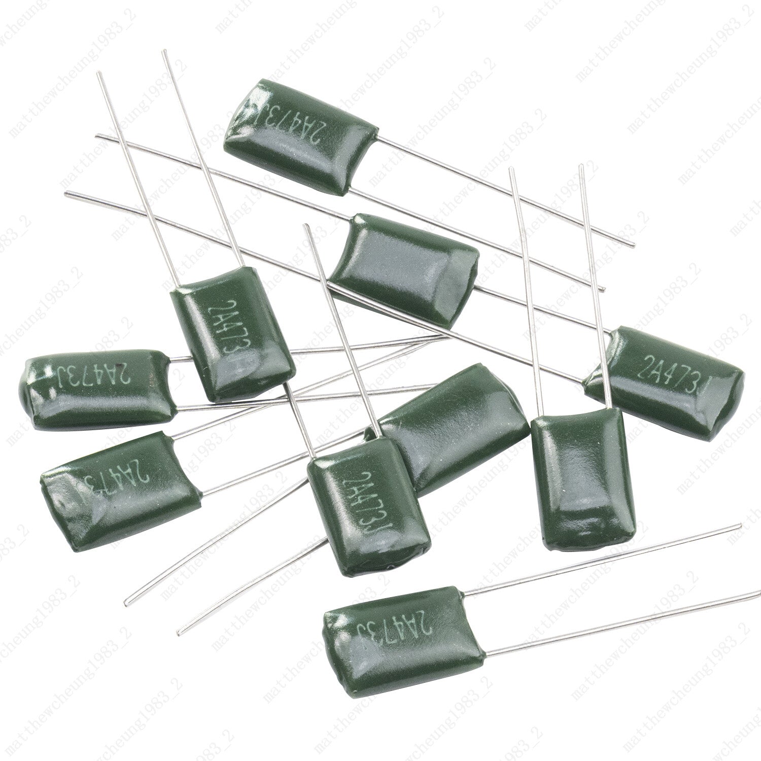 Set of 10 Polyester Film Capacitors .033/.068/.022/.047uf - 100v Guitar Tone
