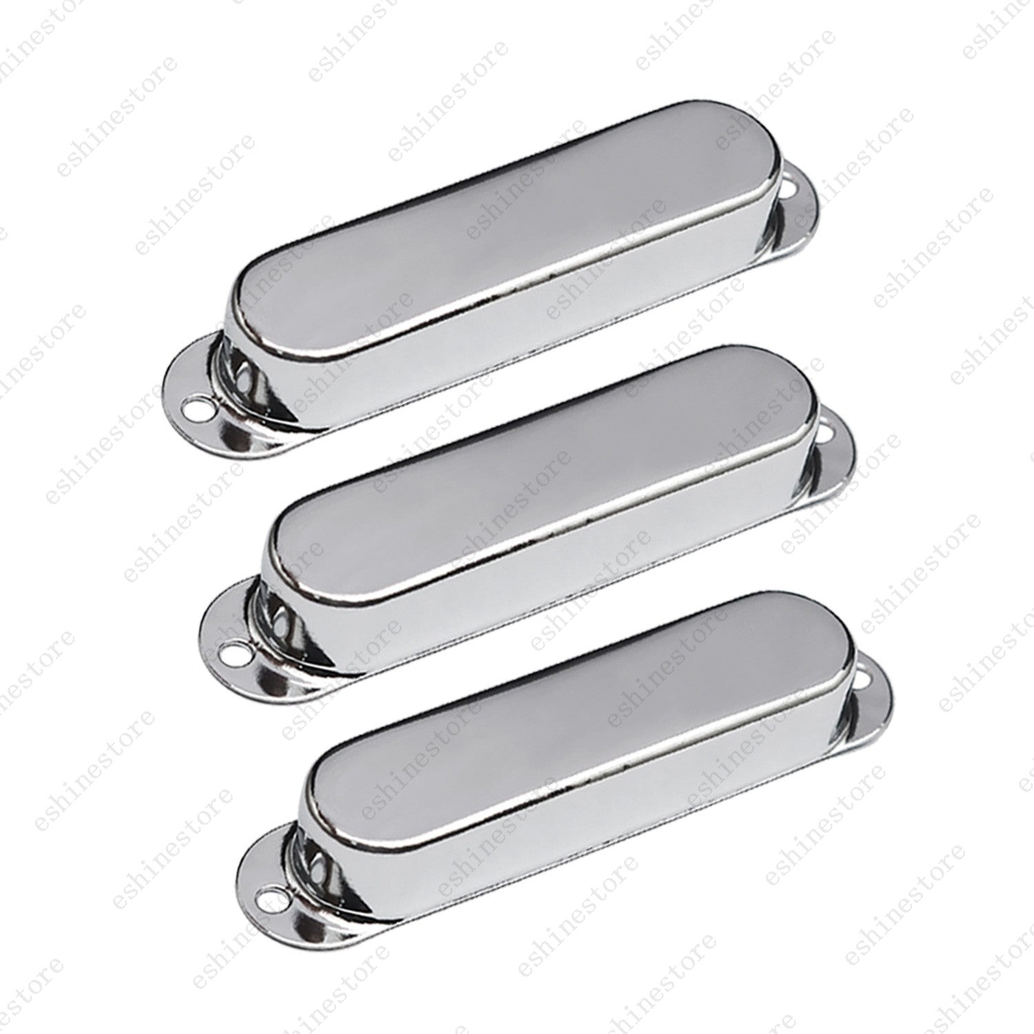 1/2/3 Pcs Metal Style Single Coil Guitar Pickup Cover No hole Brass For Strat