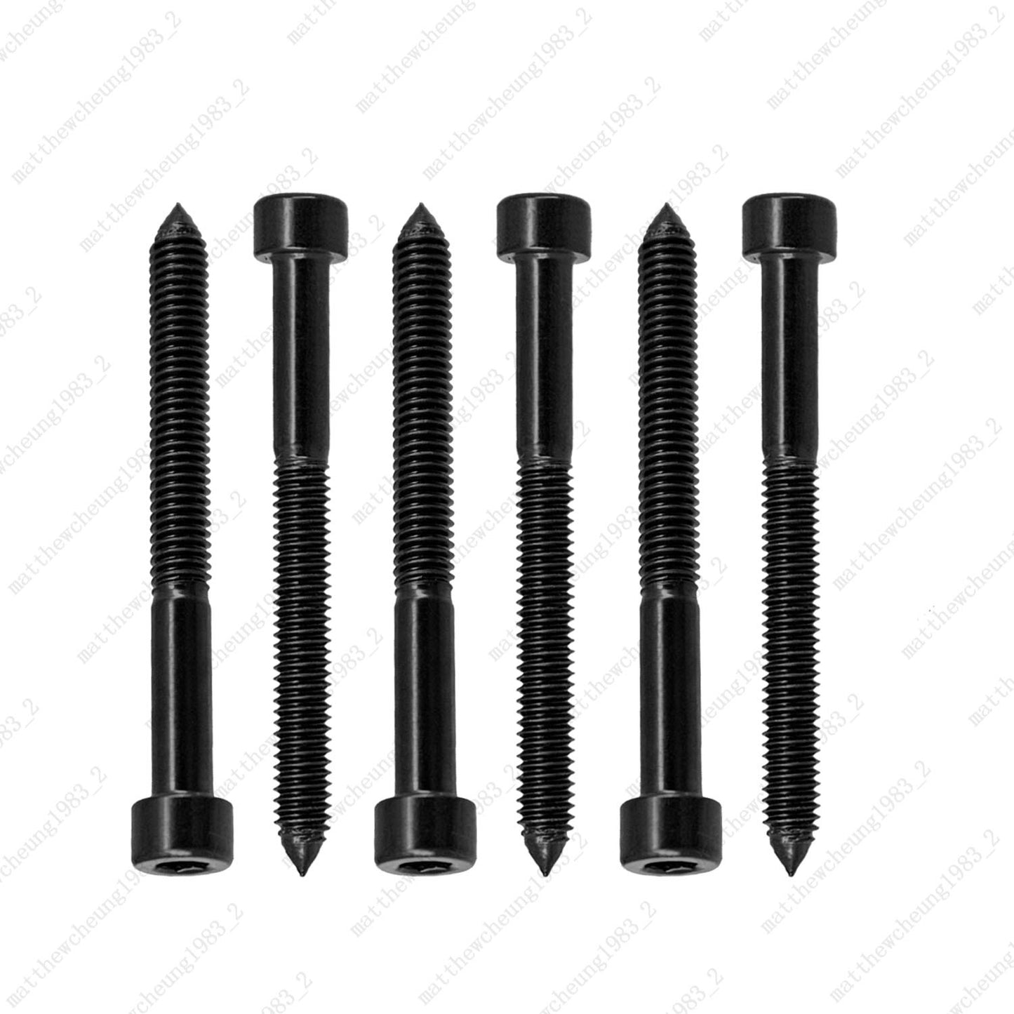 6pcs Black Guitar Double Locking Tremolo Bridge Saddles Screws for Floyd Rose