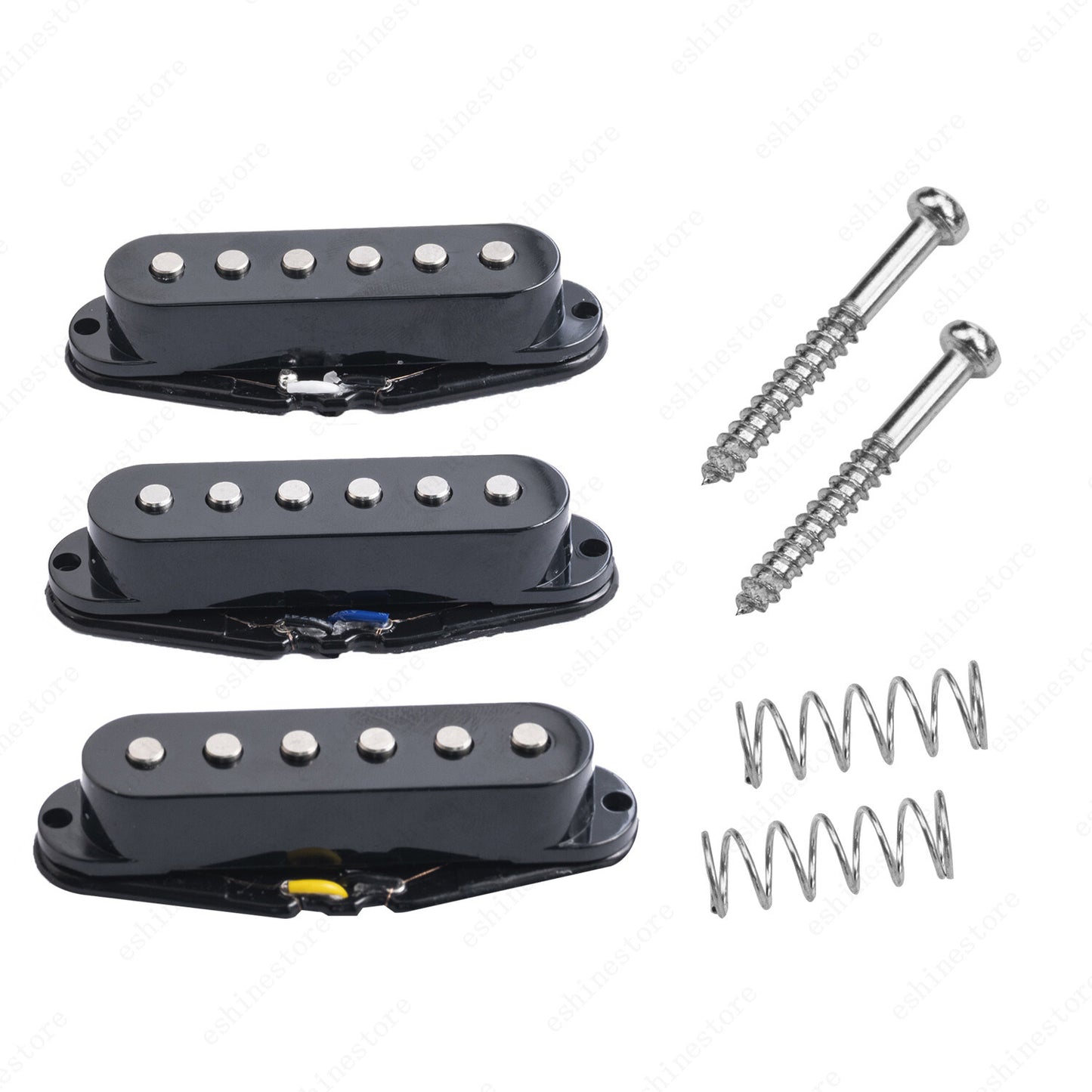 3 PCS SSS Single Coil Ceramic Pickup Set For ST Strat Guitar Mulit Colors