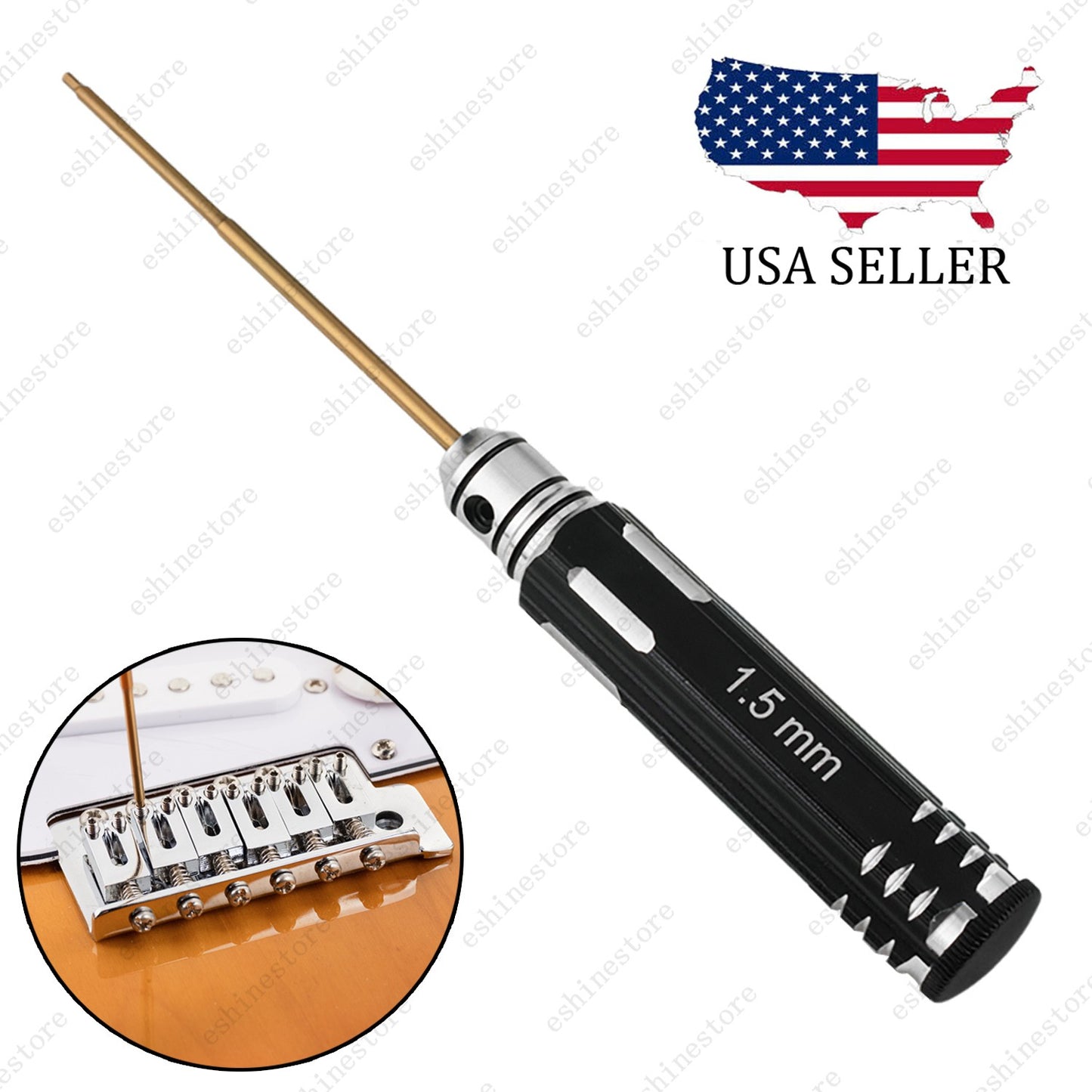 1.5mm Metric Saddle Height Adjustment Hex Allen Wrench For Fender Squier Guitar