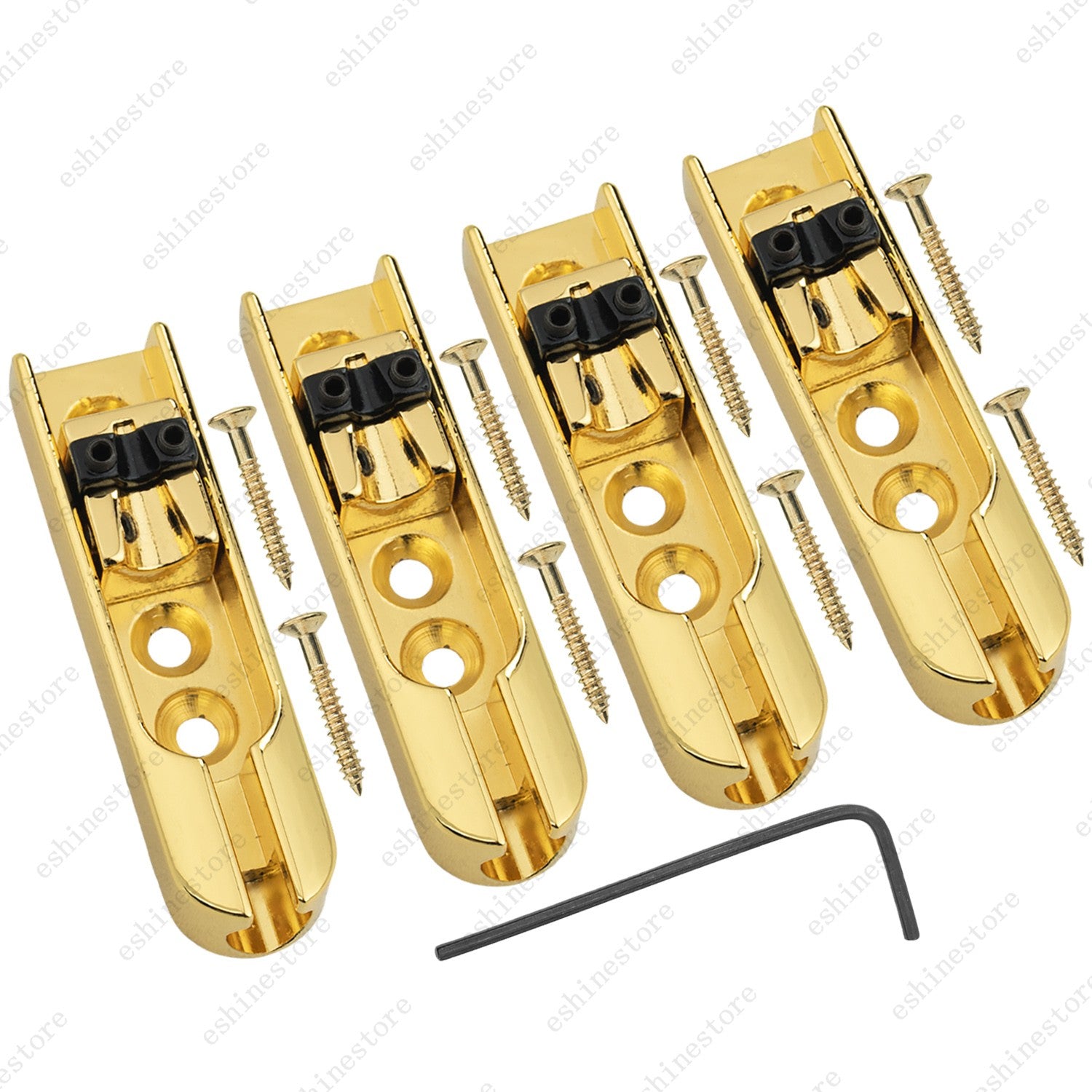 Electric Bass Individual Tailpiece Single String Bass Bridge w/ Wrench- 4 Colors
