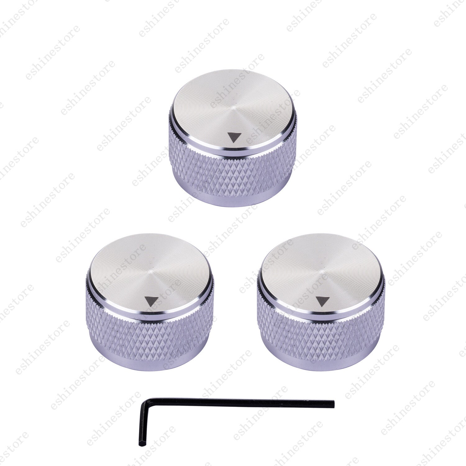 Guitar Aluminum Alloy Electronic Control Pot Knob Fit 18 24 Spline / Soild Shaft