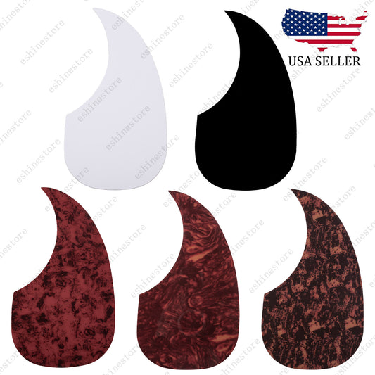 Acoustic Guitar Water Drop Shape Pickguard Fit 40/41'' Self Adhesive Multicolor