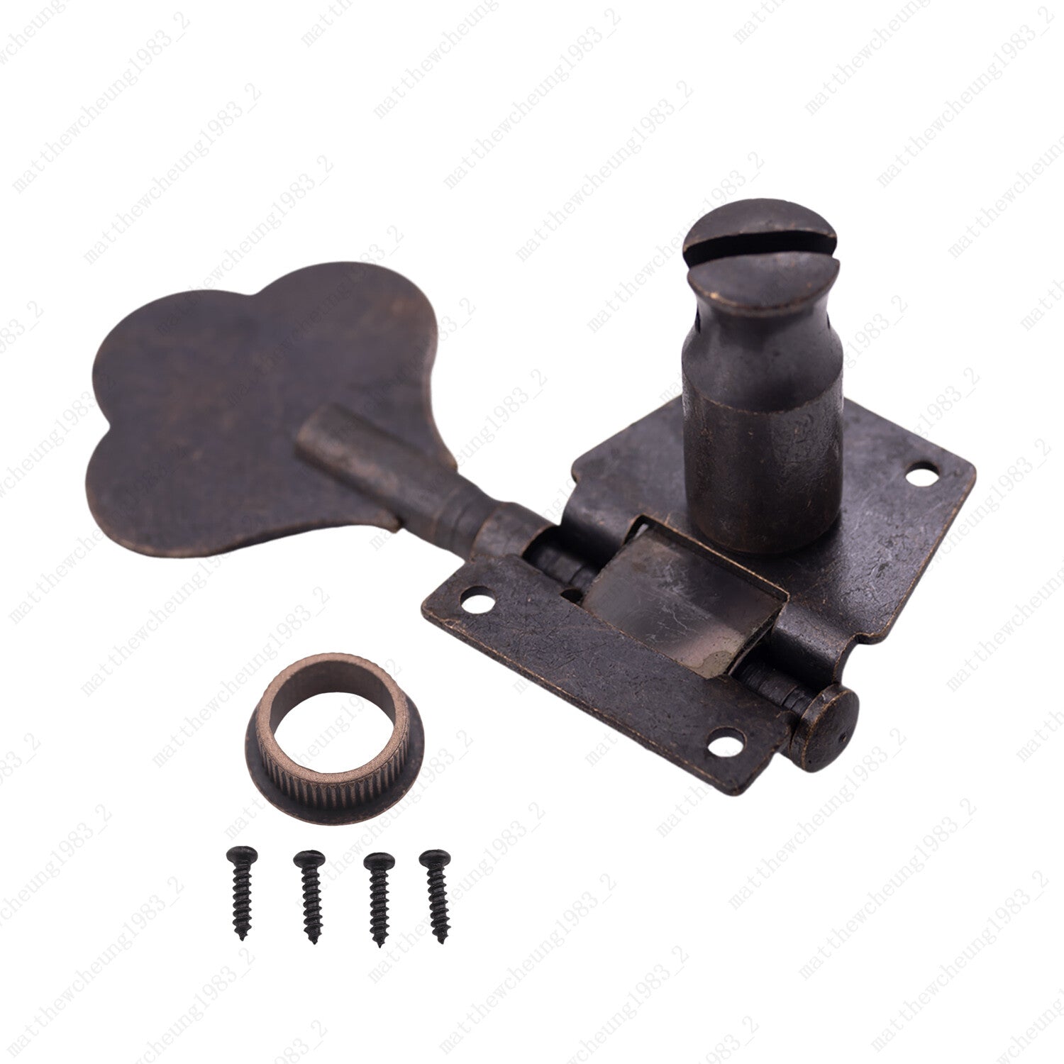 Vintage Open Machine Heads 1:25 Ratio Gear Bass Tuners Tuning Key Peg-Red Bronze