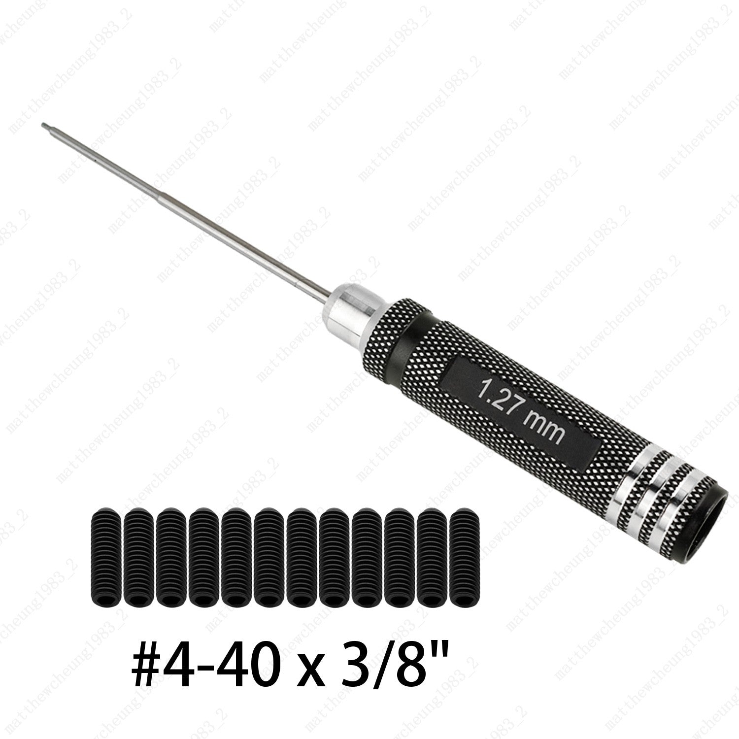 Alloy Steel #4-40 x 3/8" Saddle Height Screws & Hex Allen Wrench For US Fender