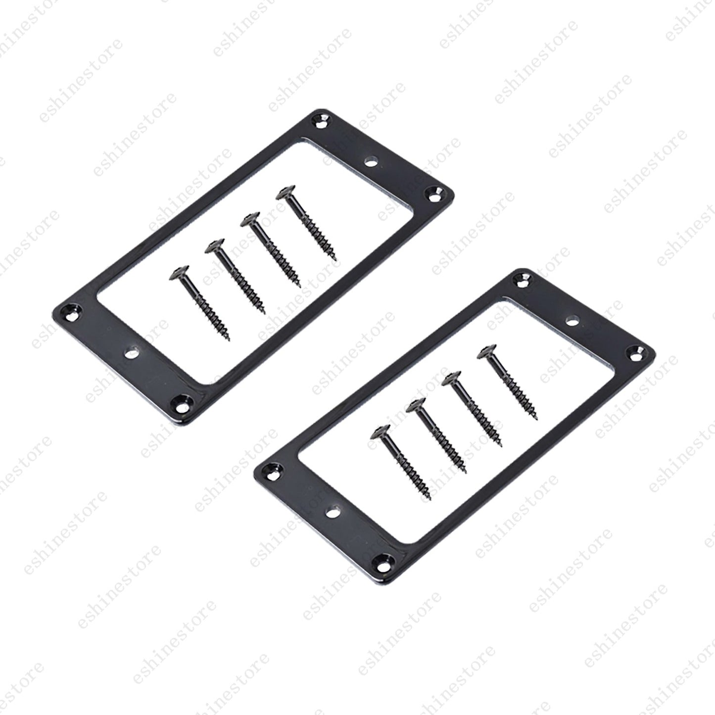 2Pcs Metal Flat Bottom Humbucker Guitar Pickup Ring Pickup Frames For SG 5Colors